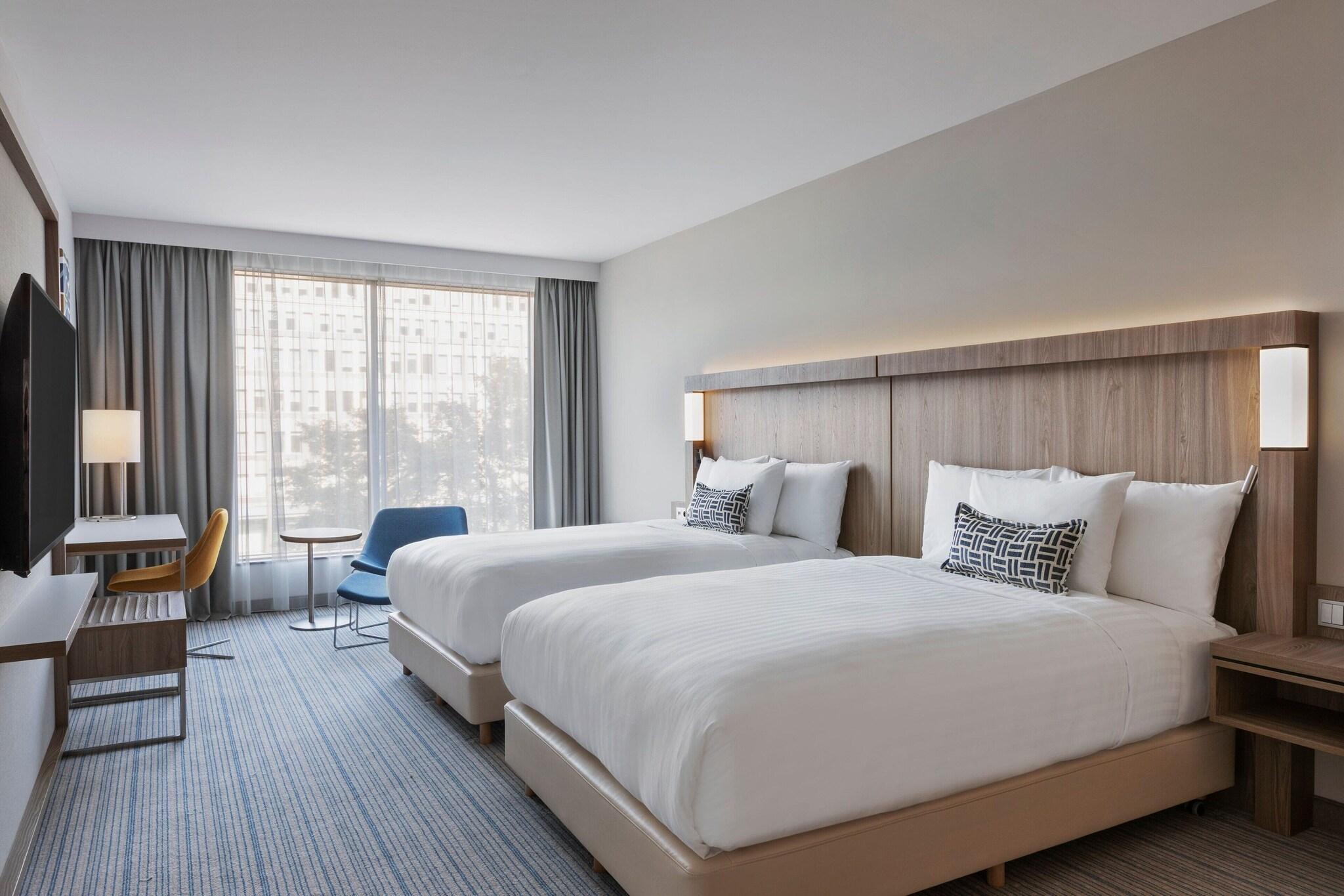 Quadruple City View Two Double Beds