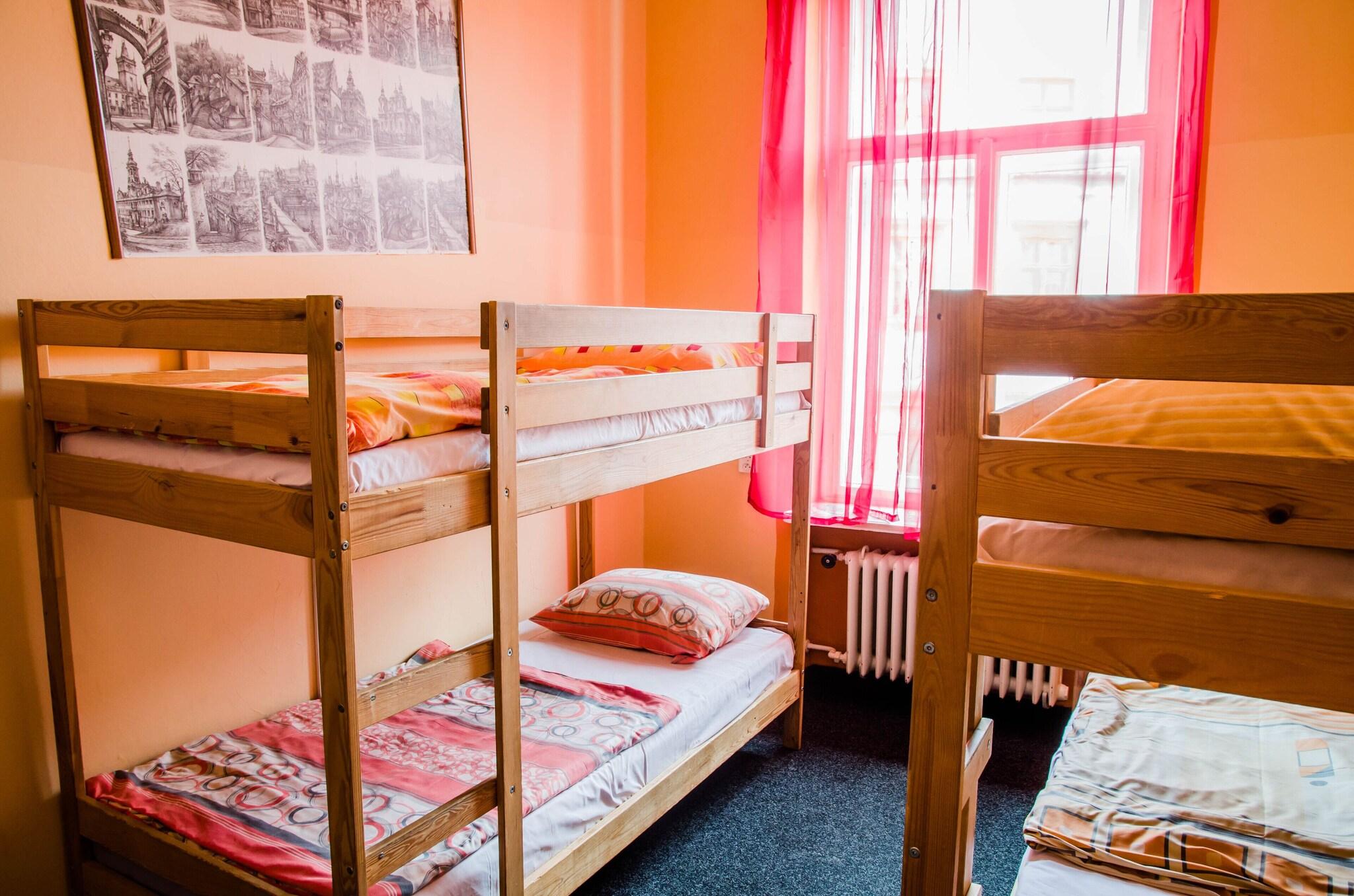 Quadruple Bunk Bed with Shared Bathroom