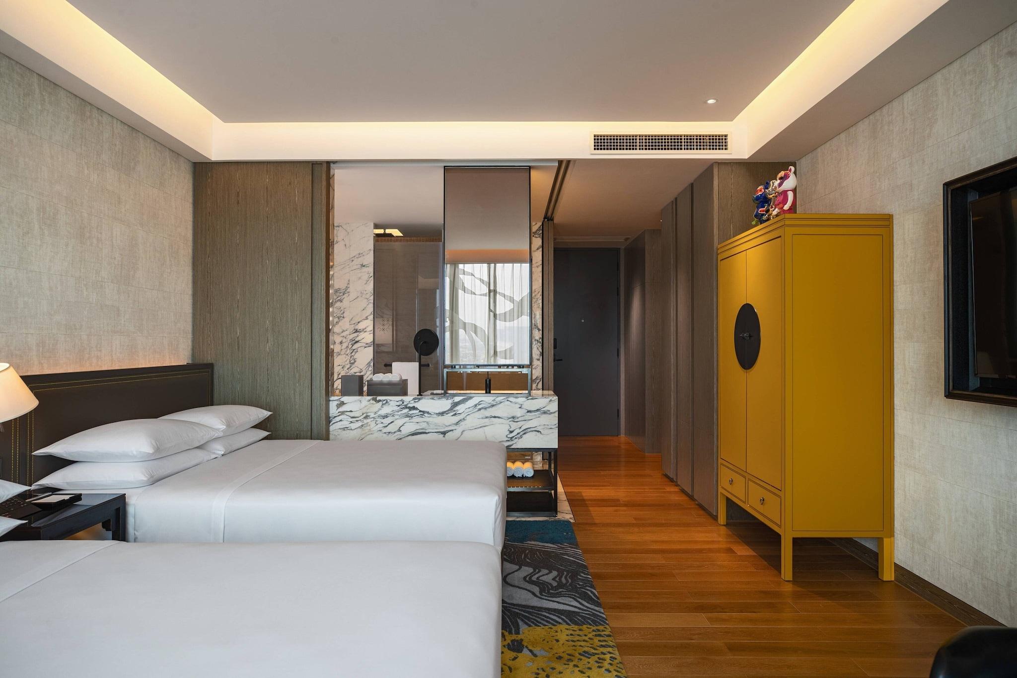 Quadruple City View Two Double Beds