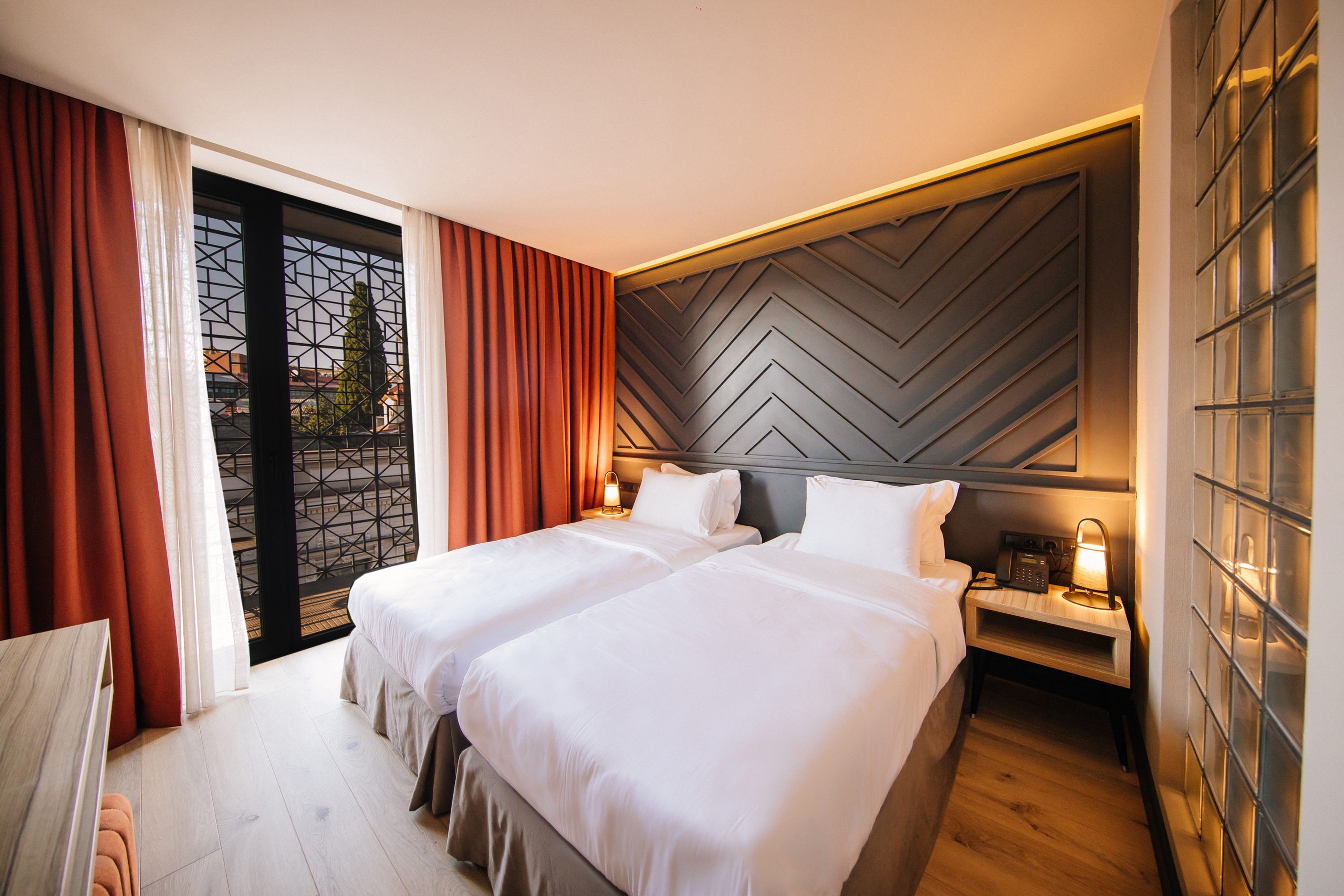 Double or Twin City View Two Beds