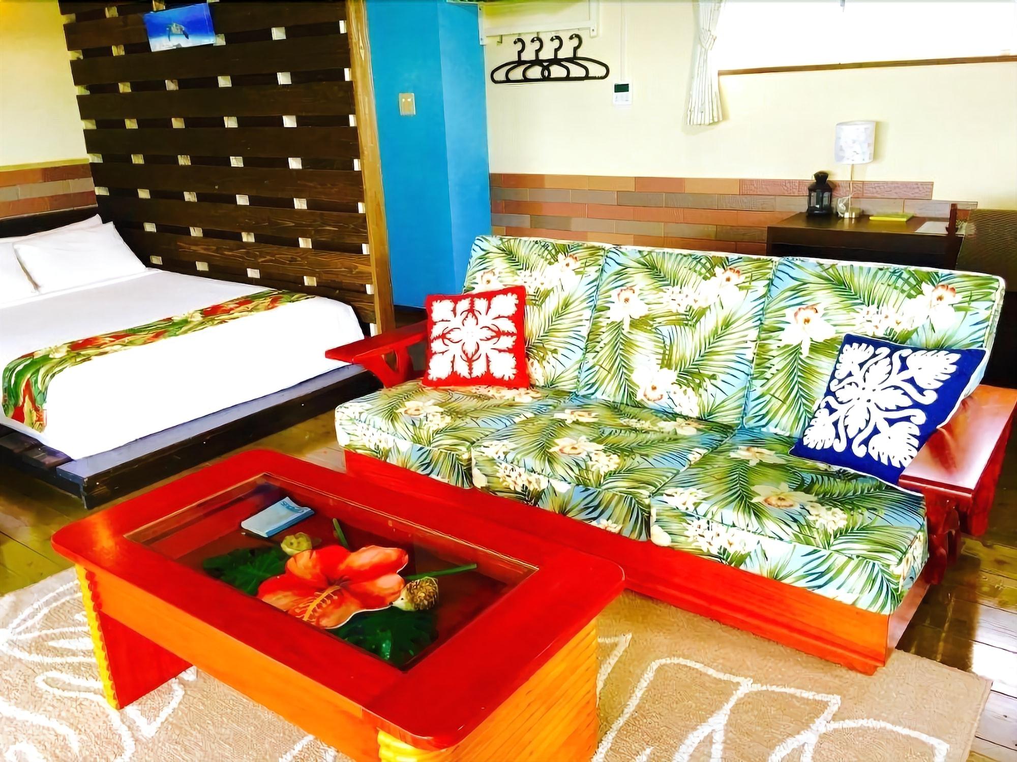 Twin Ocean View Two Double Beds