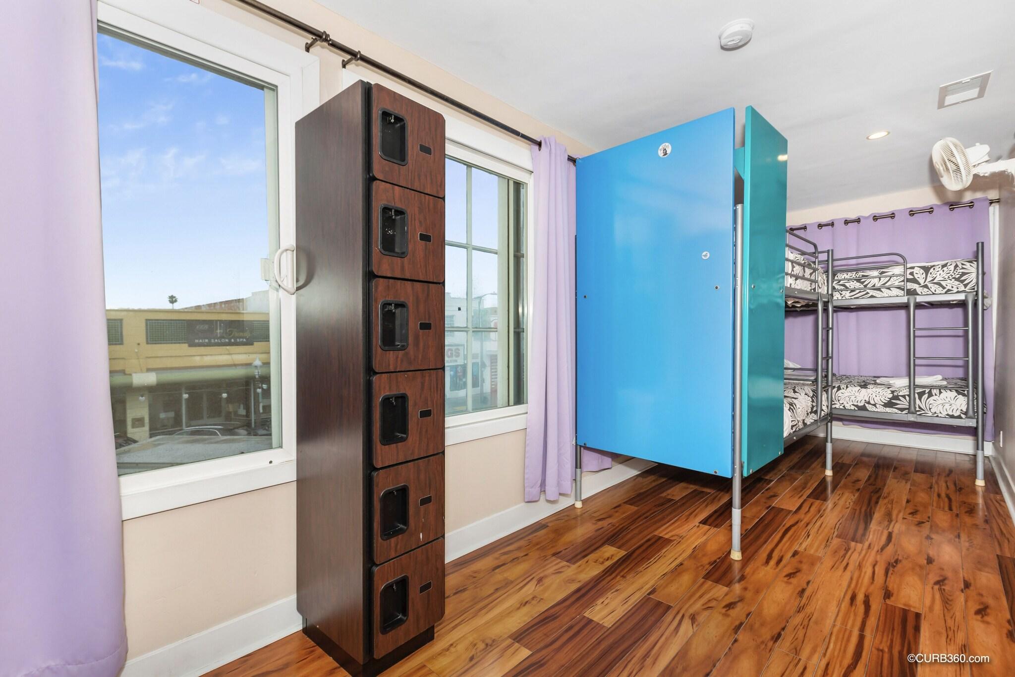 Bed in Dormitory with Shared Bathroom