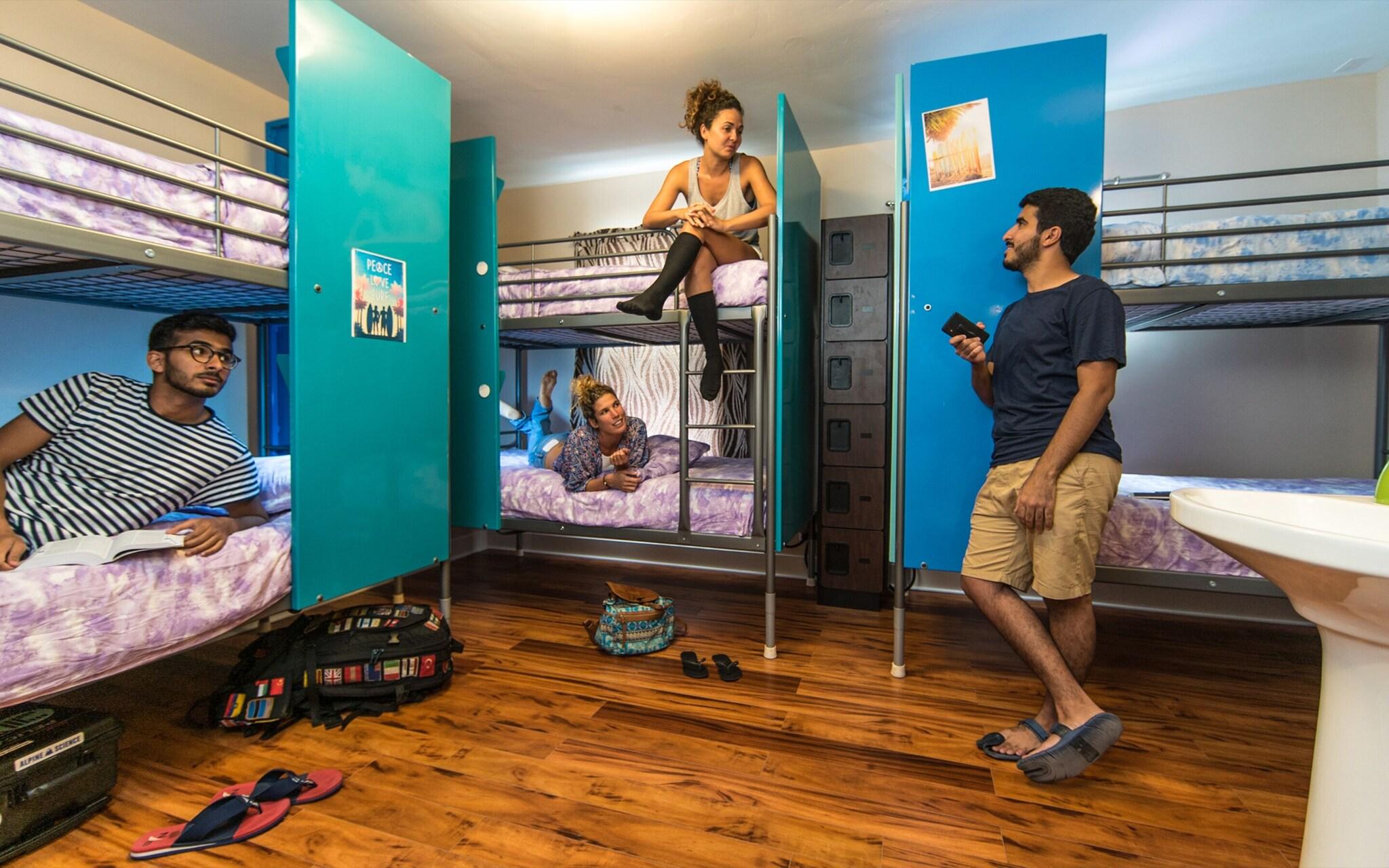 Bed in Dormitory with Shared Bathroom