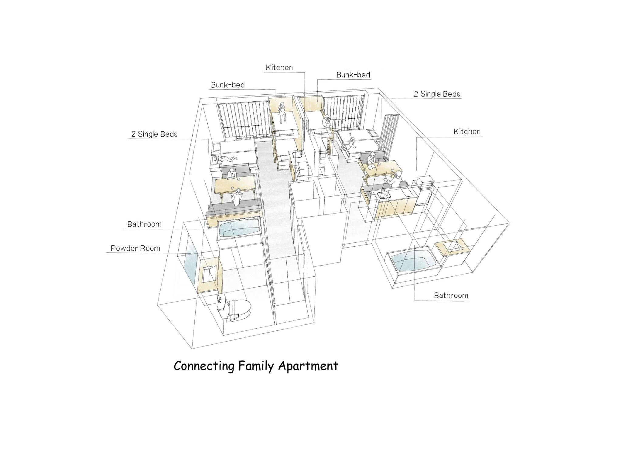 Apartment Connecting Room