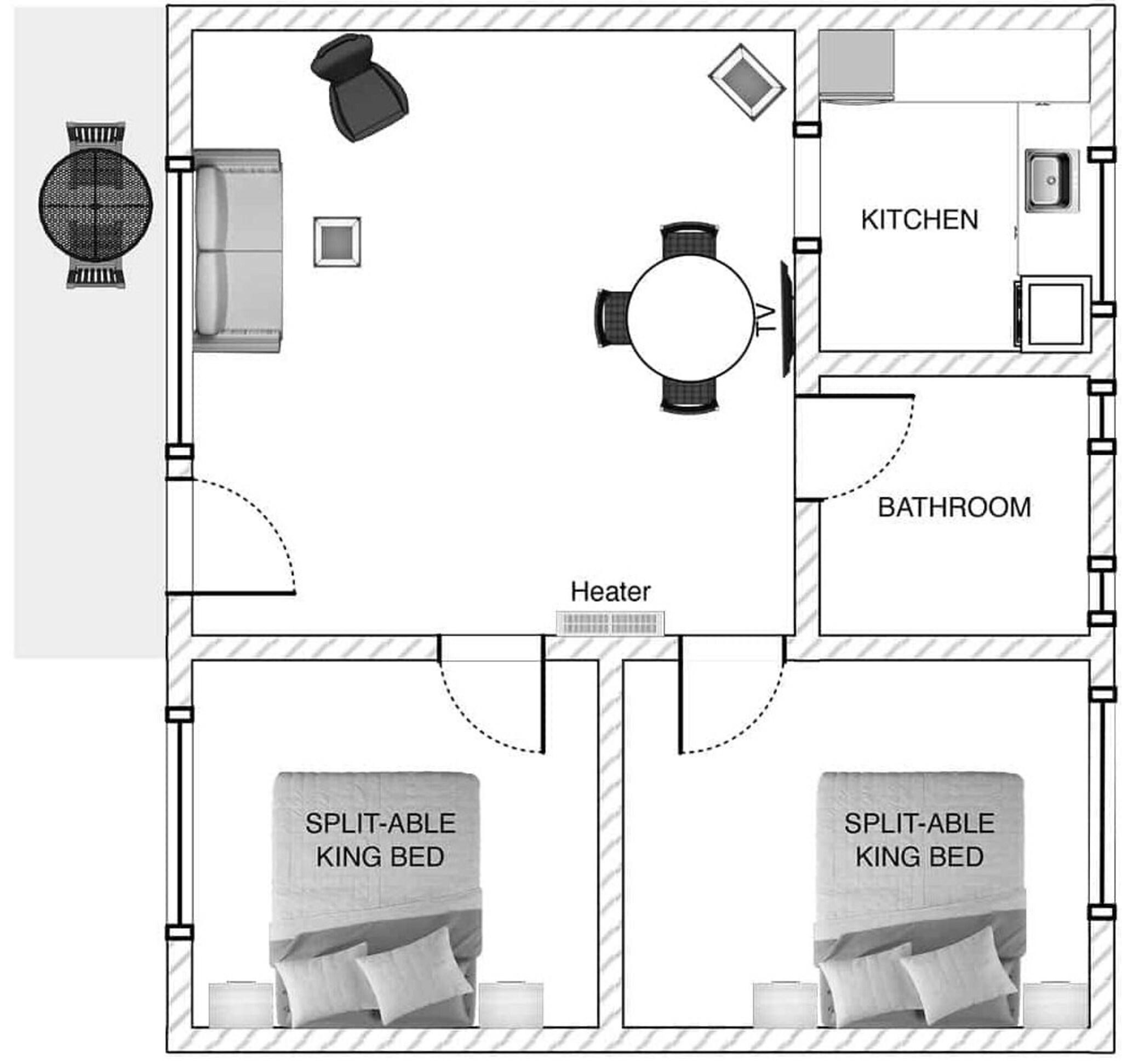 Apartment Two King Beds