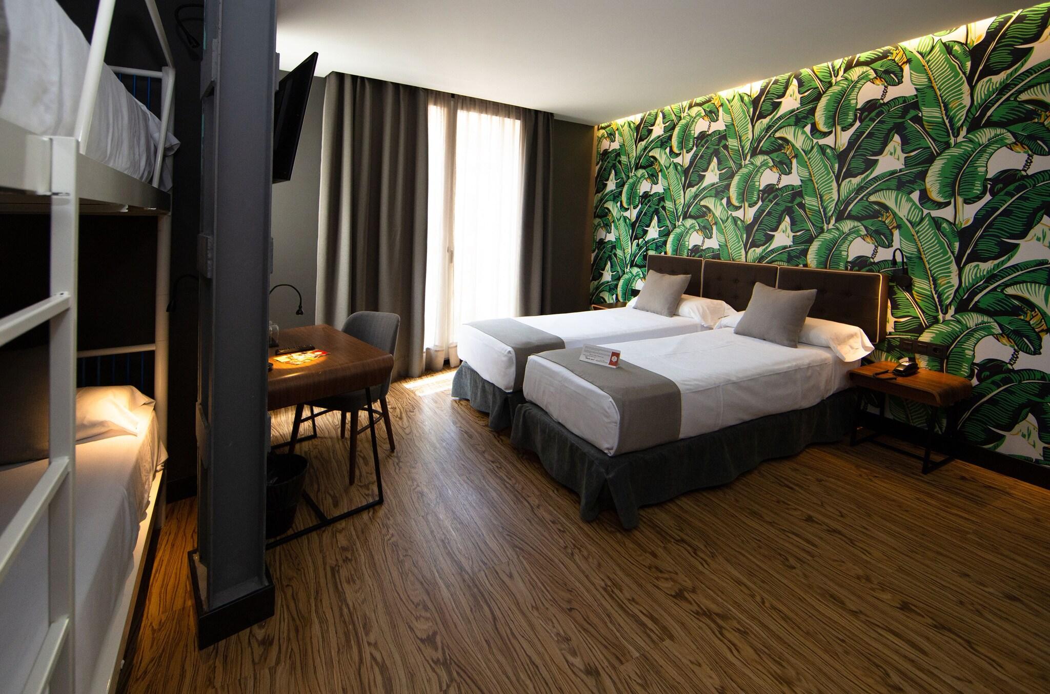 Quadruple City View Two Beds