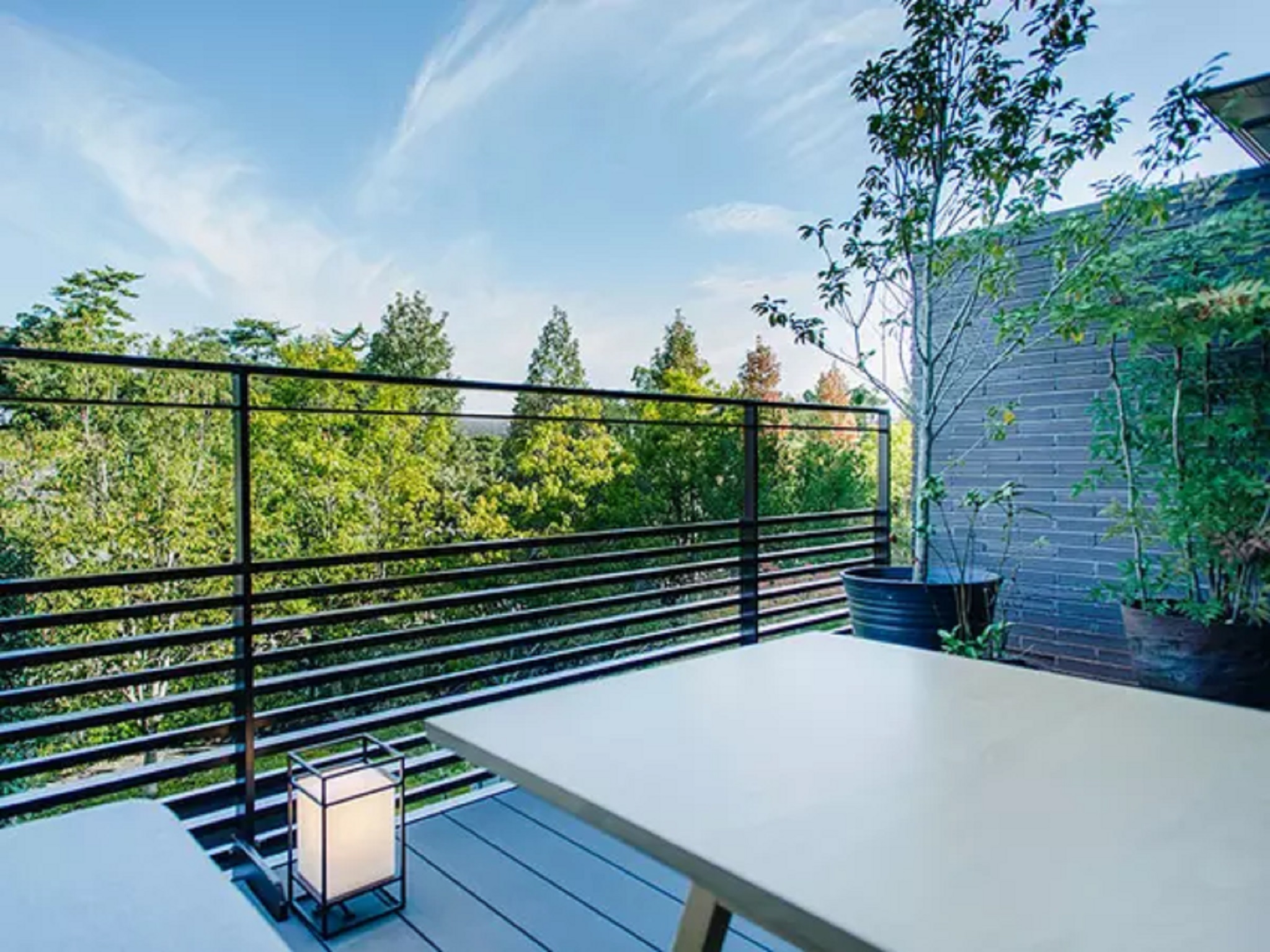 Twin Garden View with Balcony