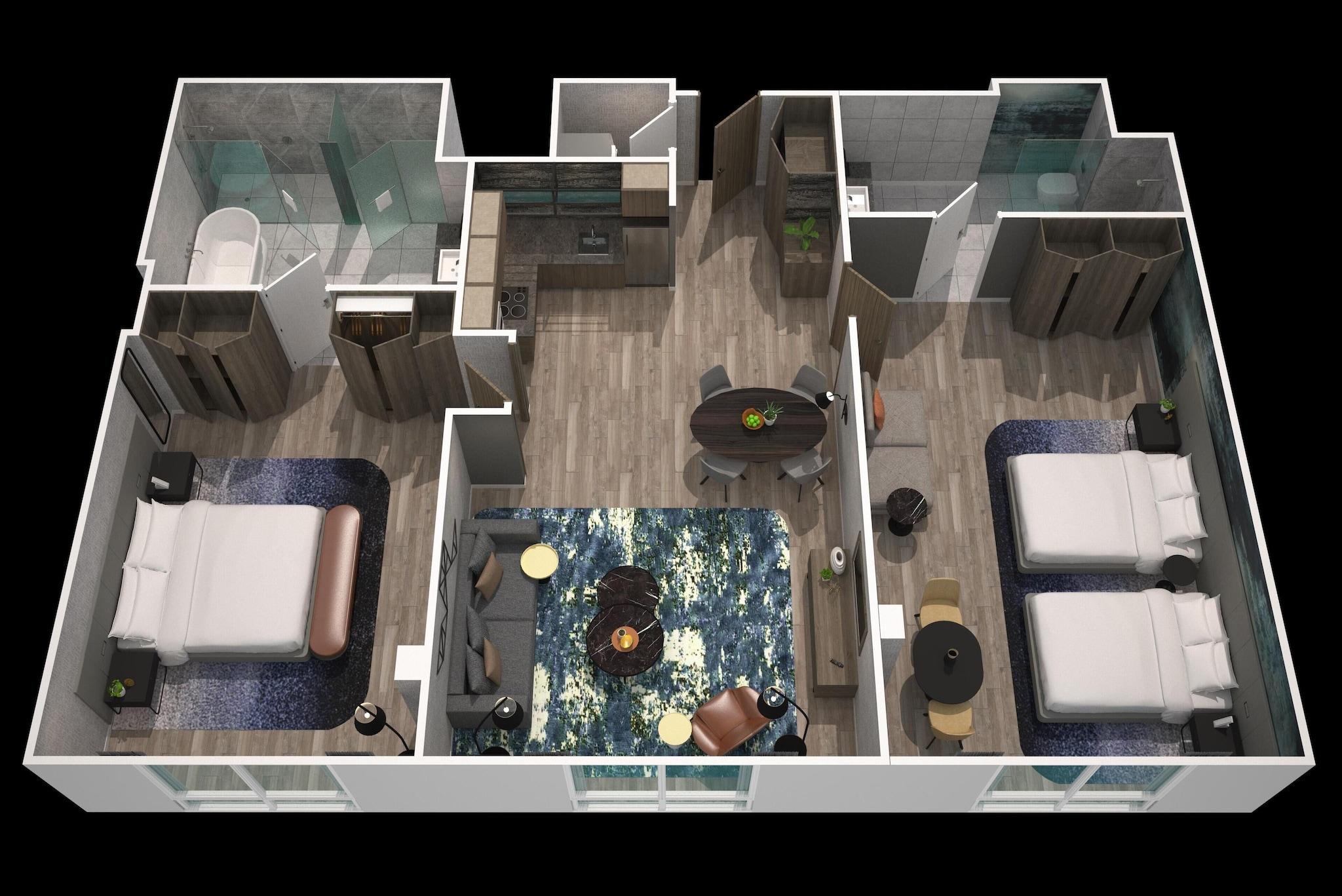 Apartment King Bed Two Bedrooms