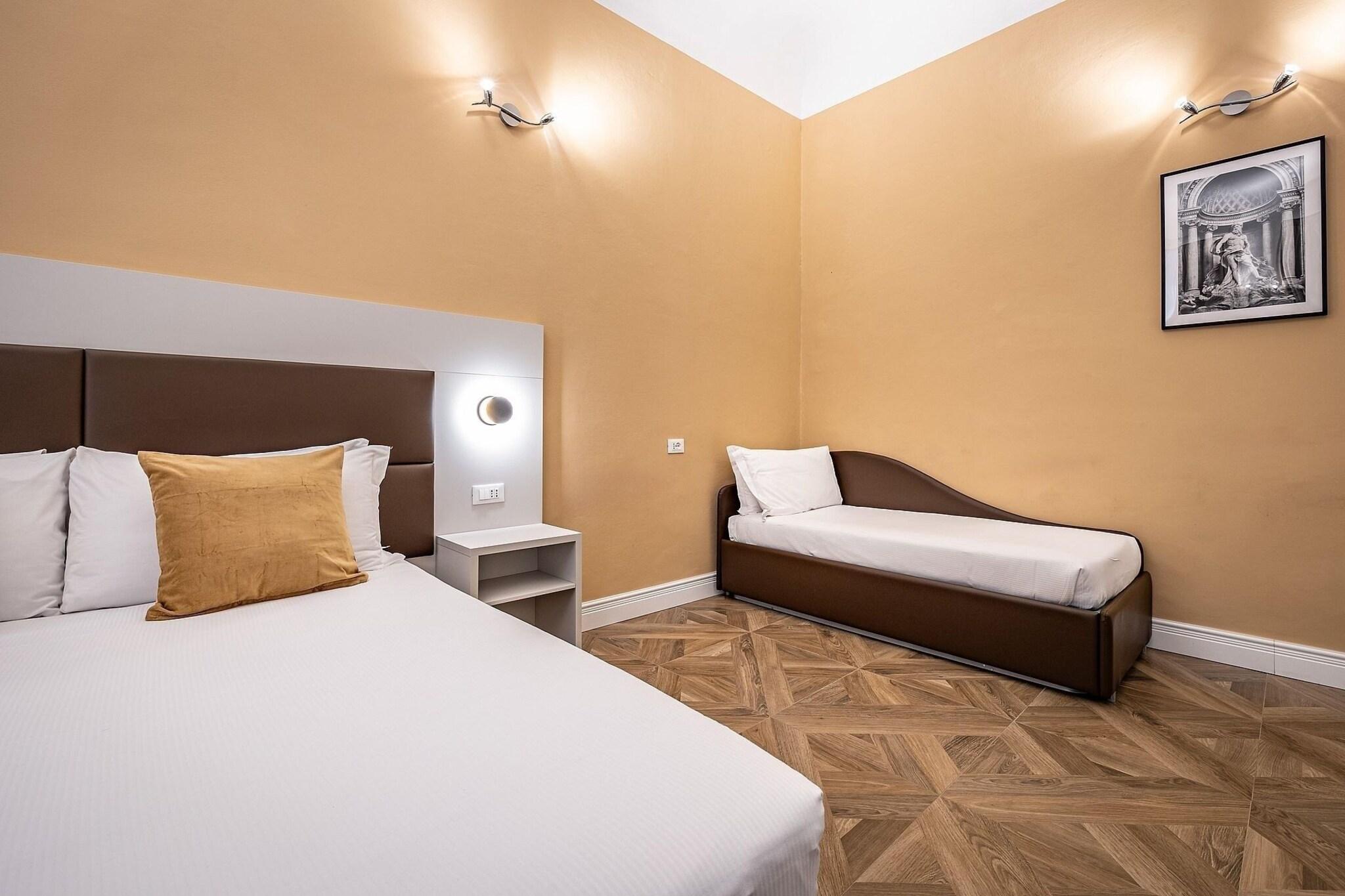 Triple with Double Bed