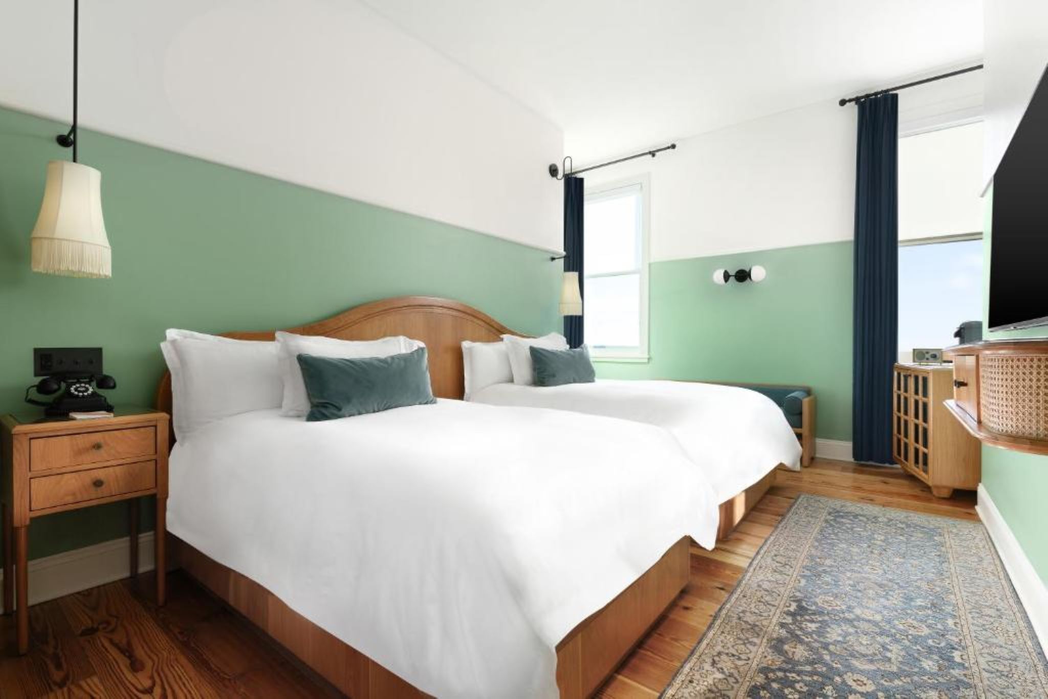 Double Two Double Beds