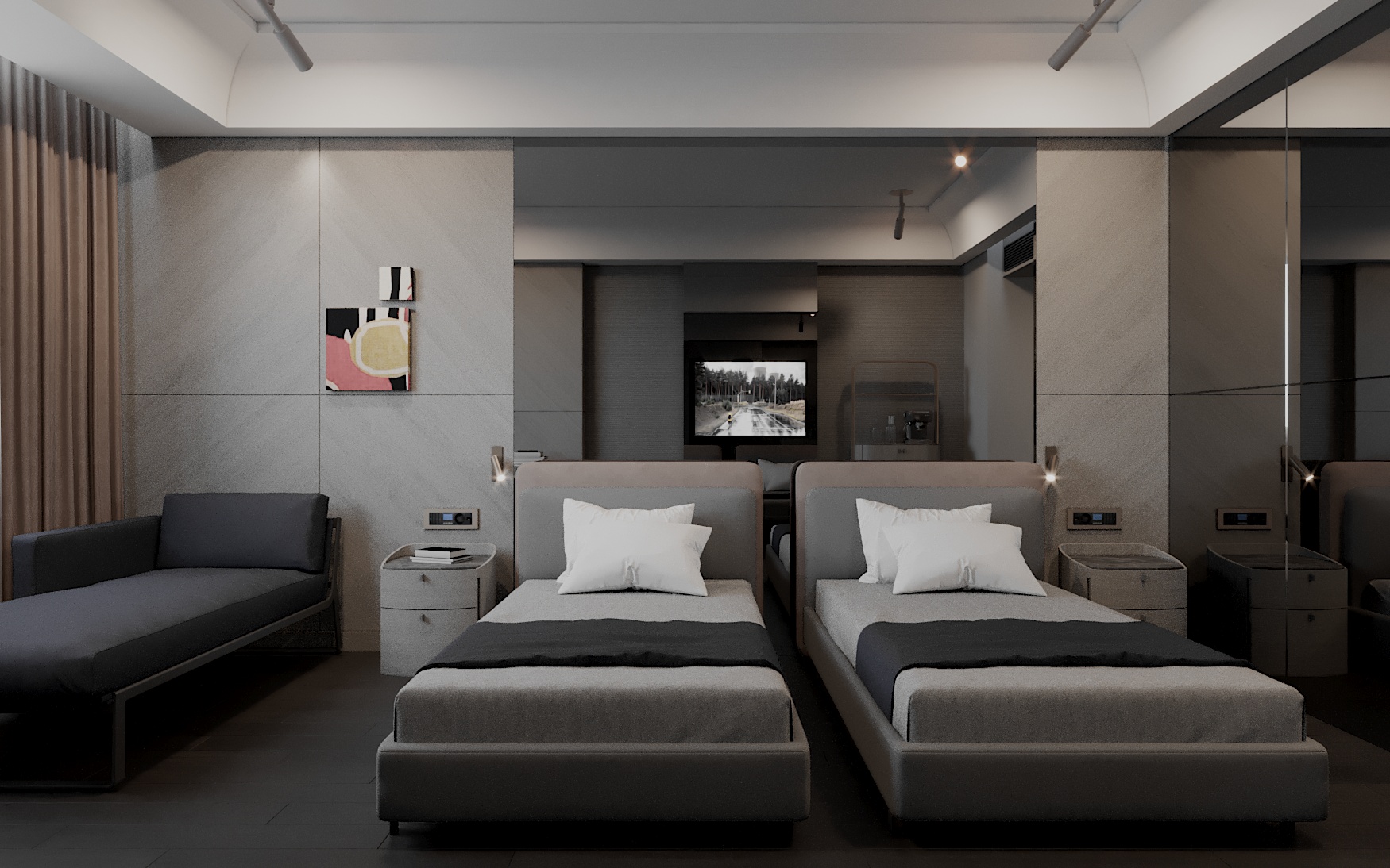 Double Deluxe Two Beds