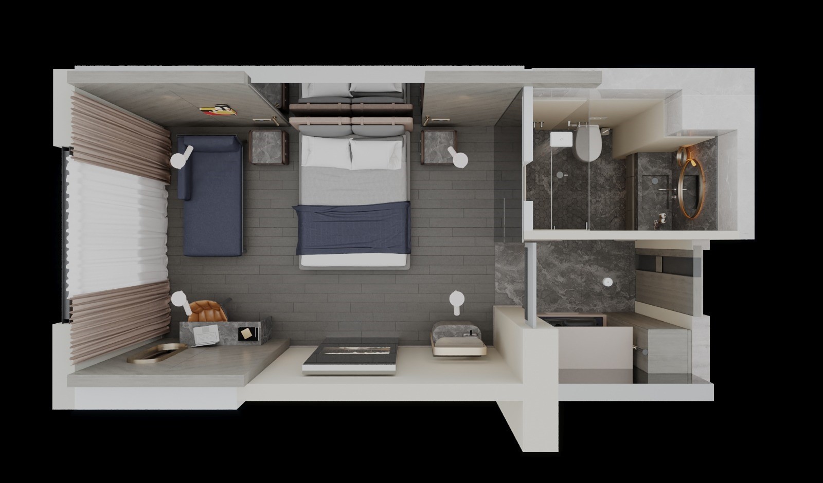 Double Deluxe One Bed