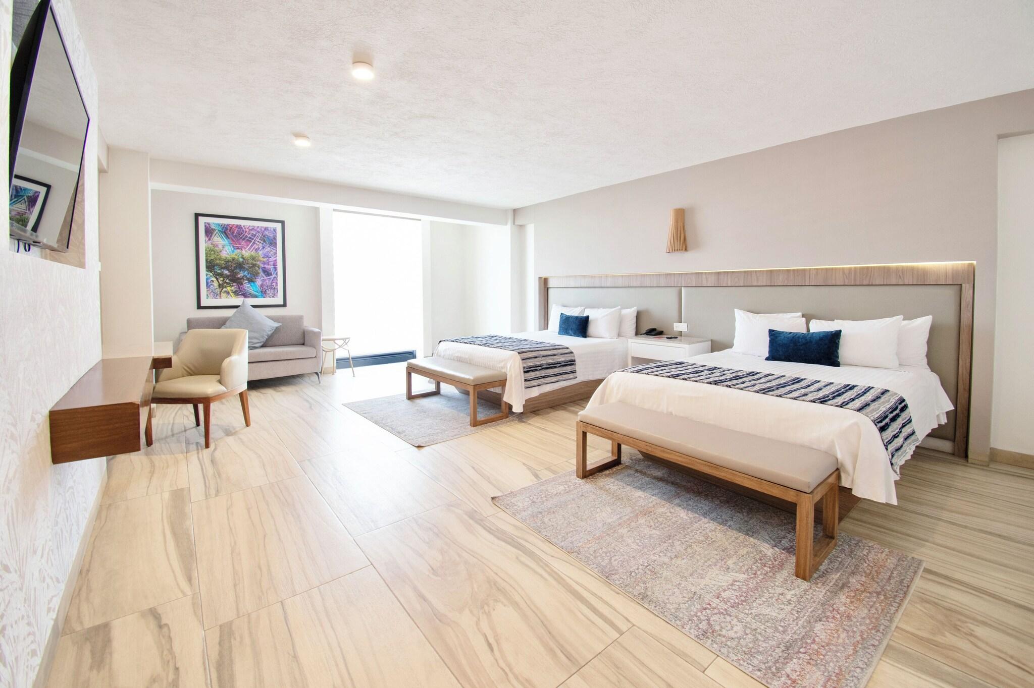 Double Two Queen Beds