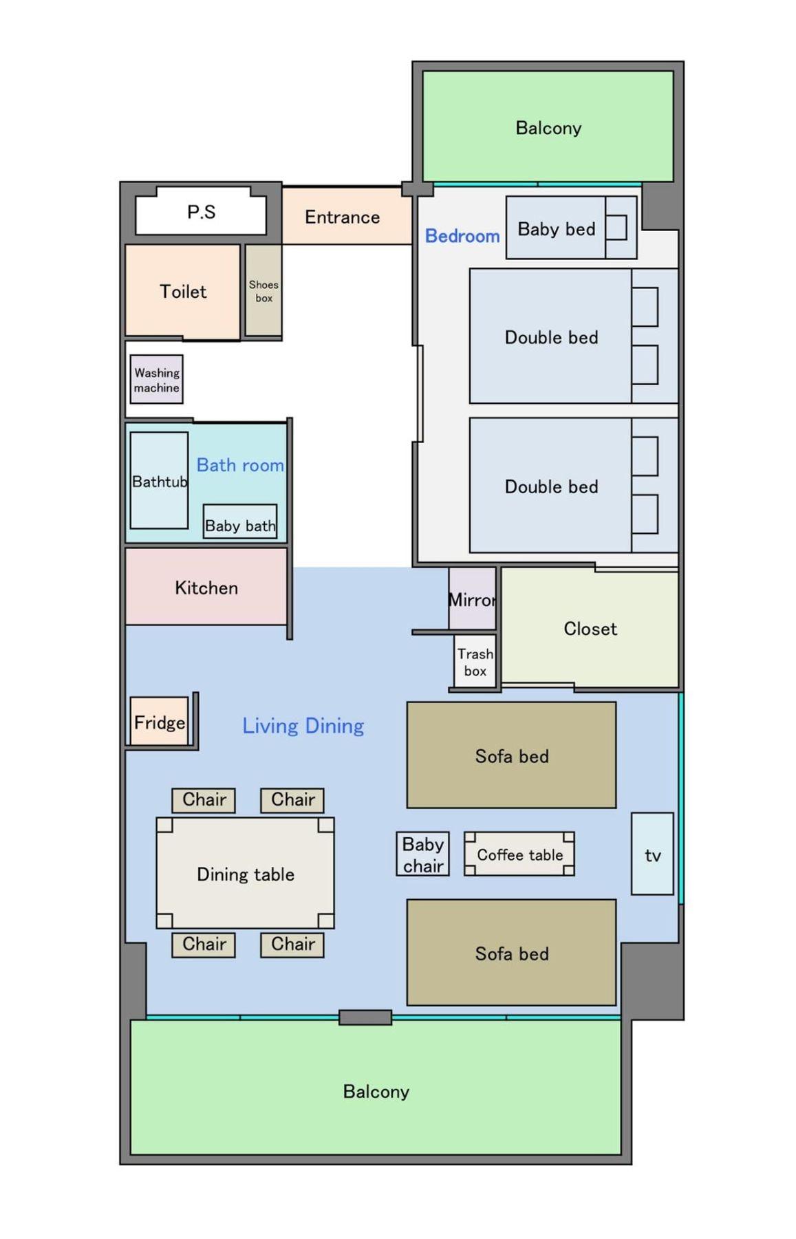 Apartment Superior Two Double Beds