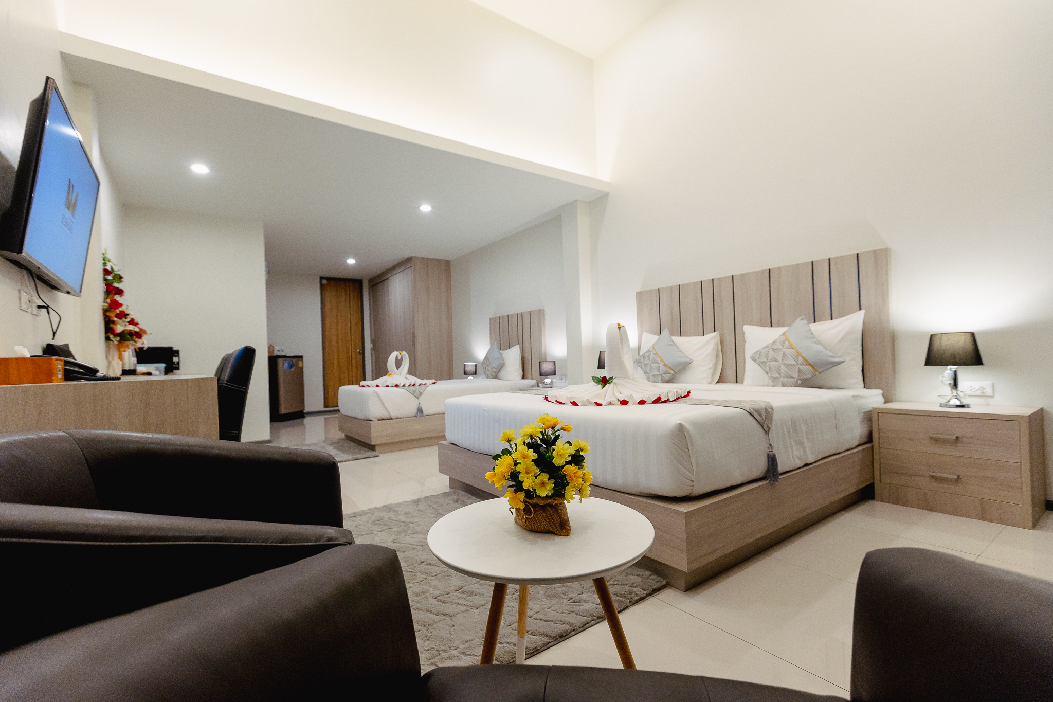 Quadruple with Balcony