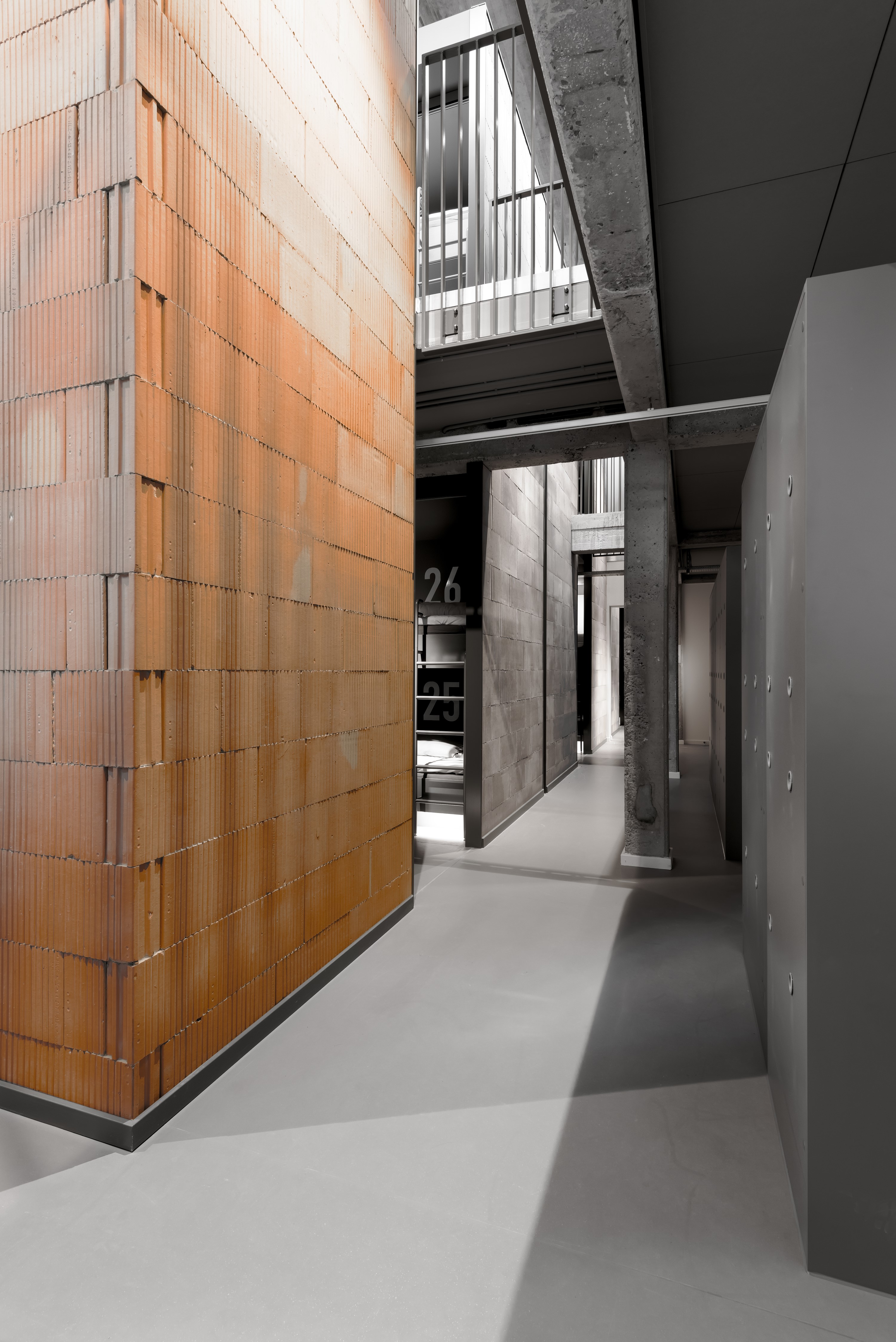 Bed in Dormitory Bunk Bed with Shared Bathroom