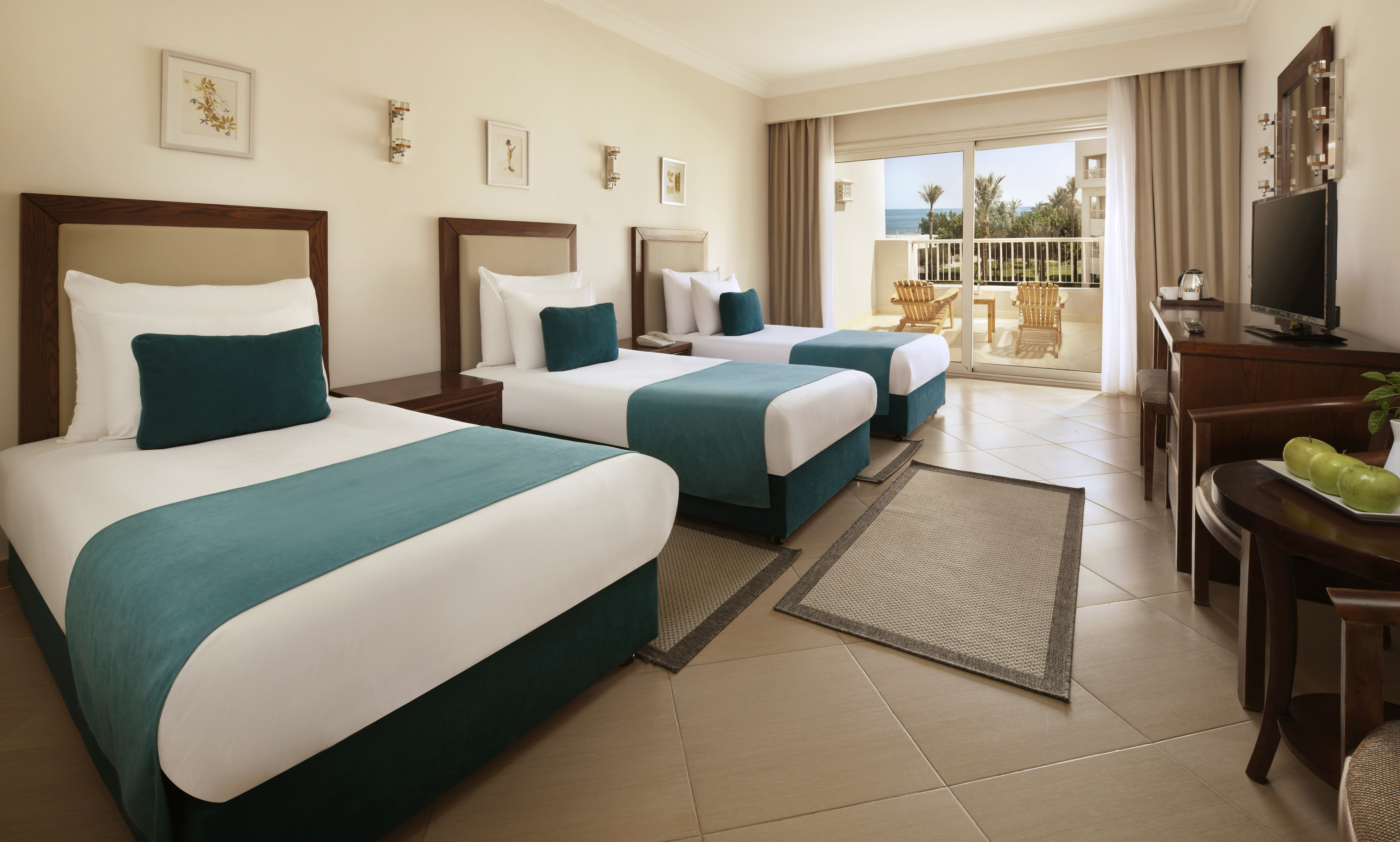 Triple Superior Partial Ocean View