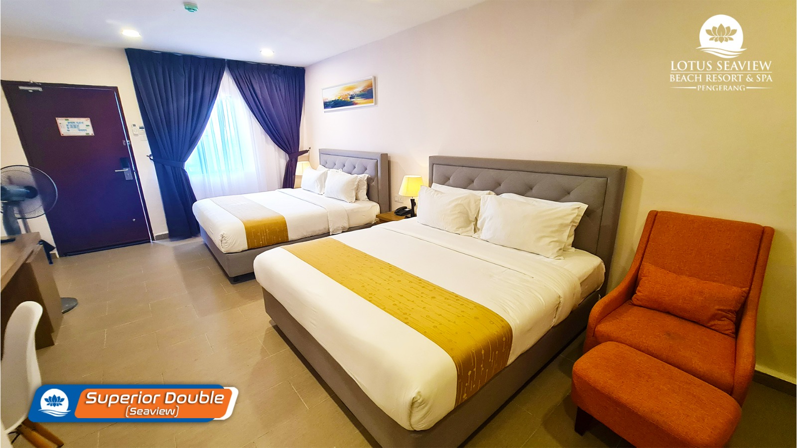 Double Two Queen Beds