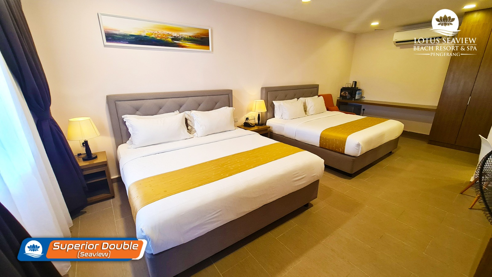 Double Two Queen Beds