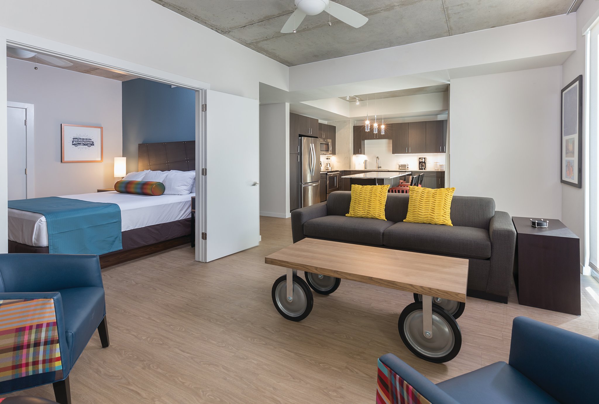 Studio King Size Bed