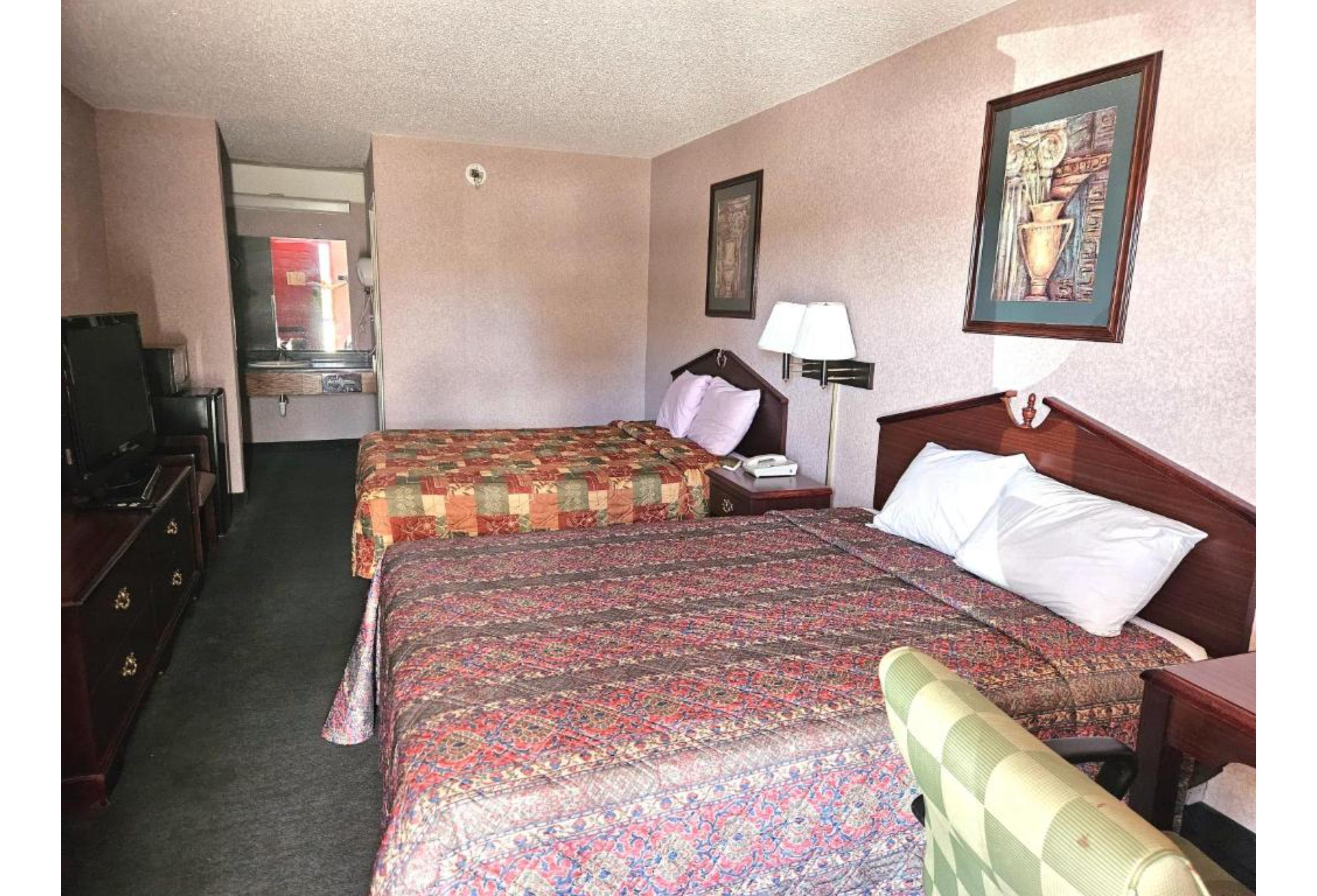 Room Two Double Beds Smoking