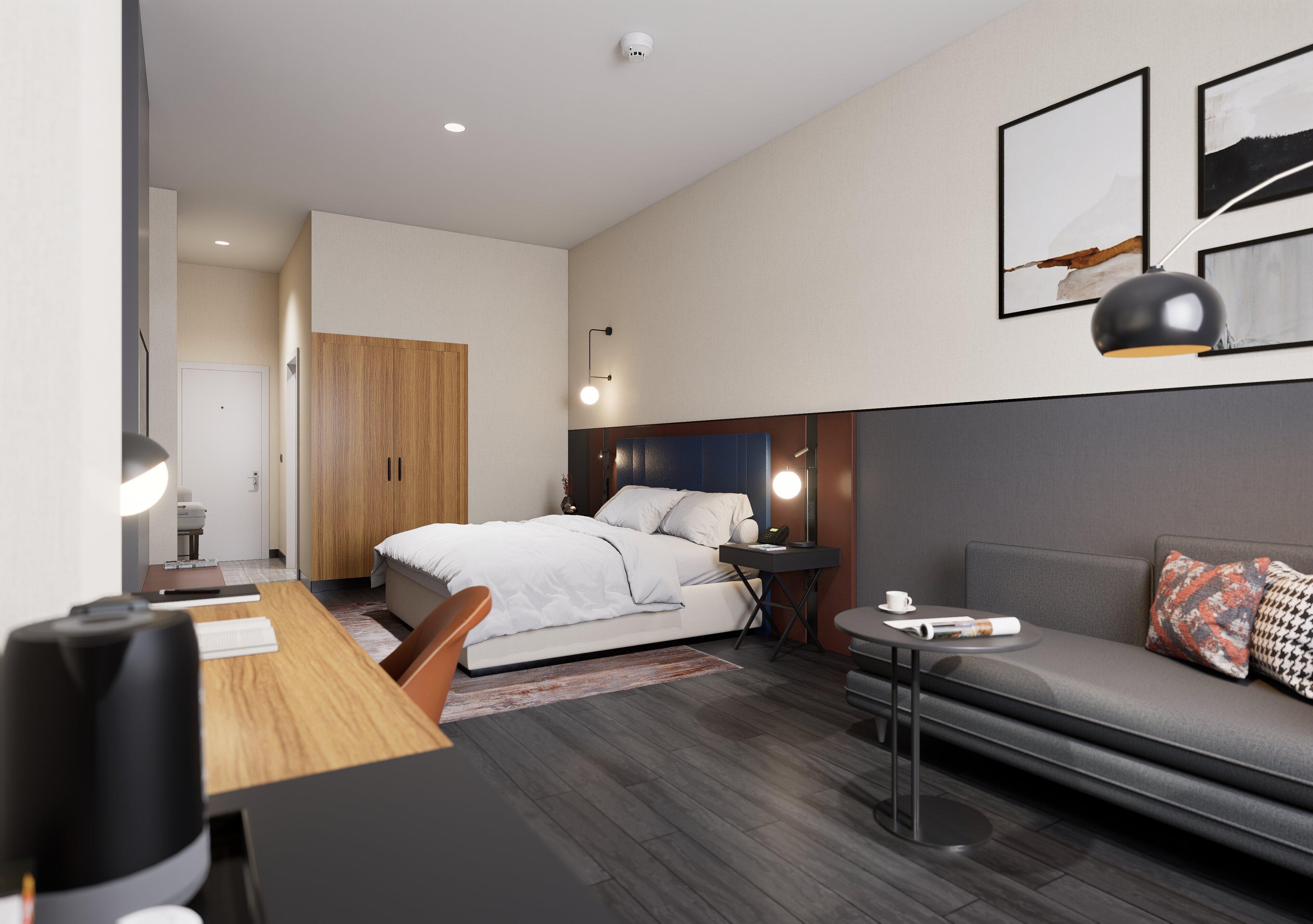 Double City View Queen Bed