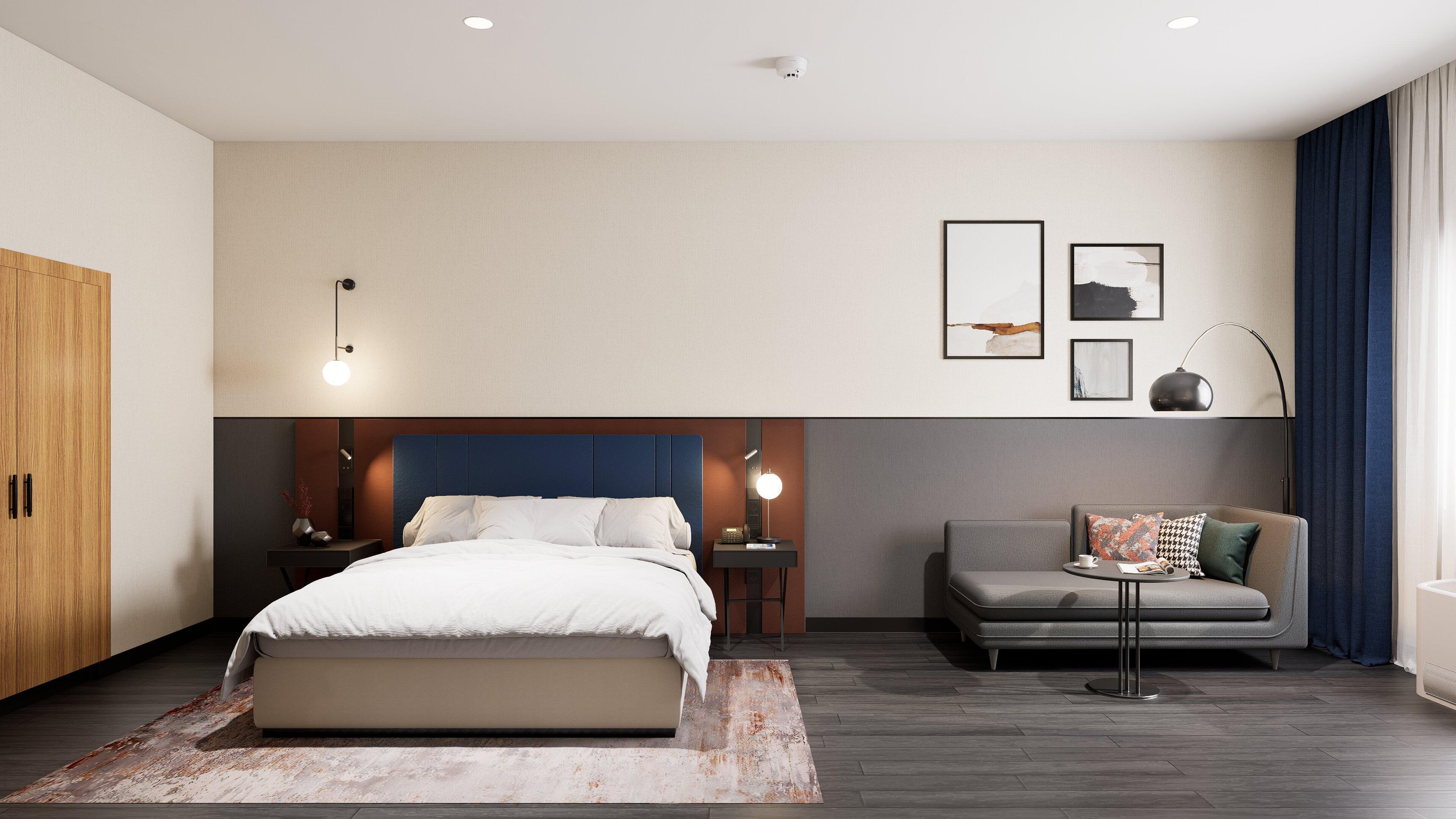 Double City View Queen Bed