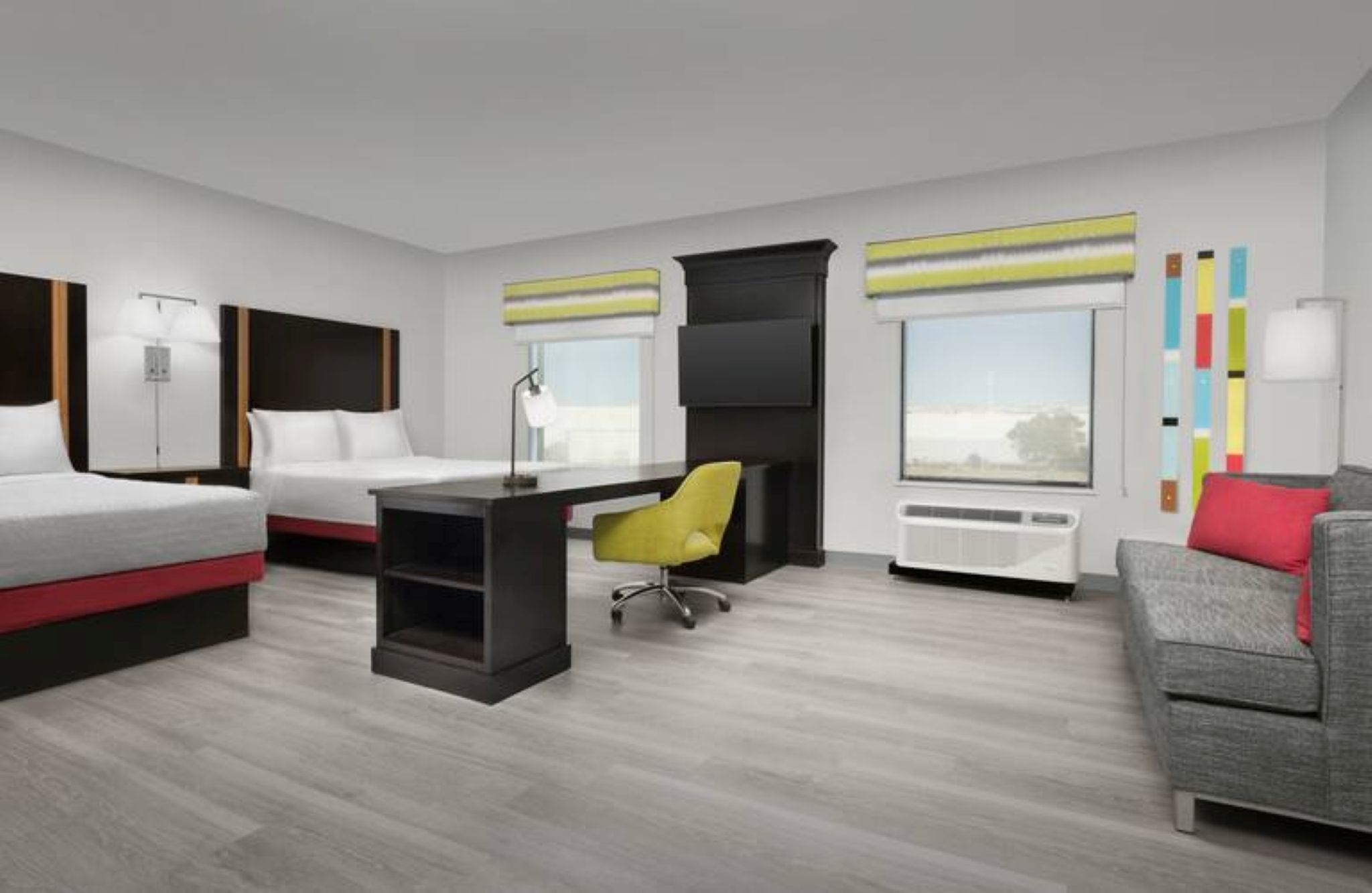 Studio Two Queen Beds