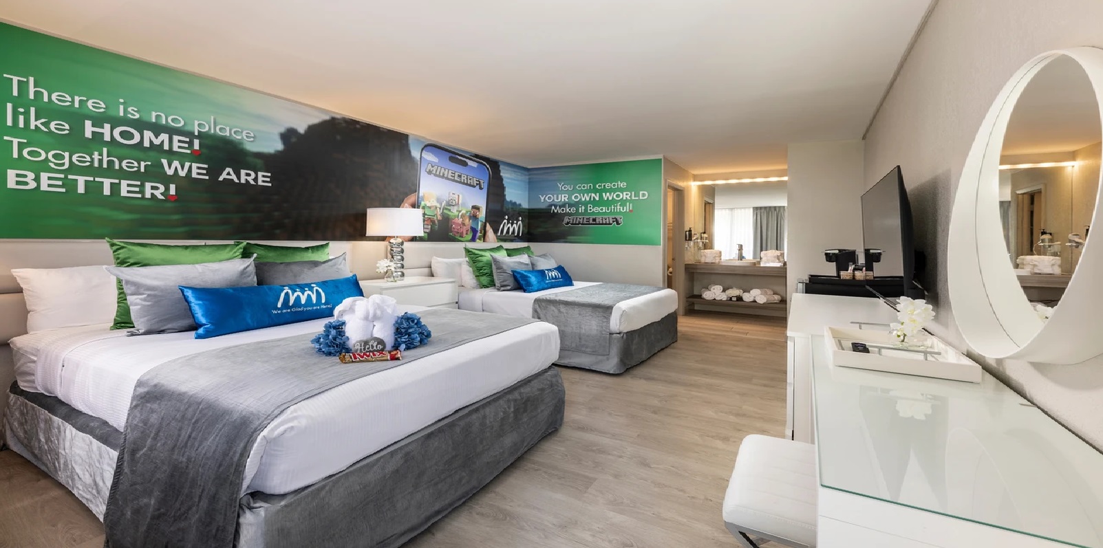 Double Two Double Beds