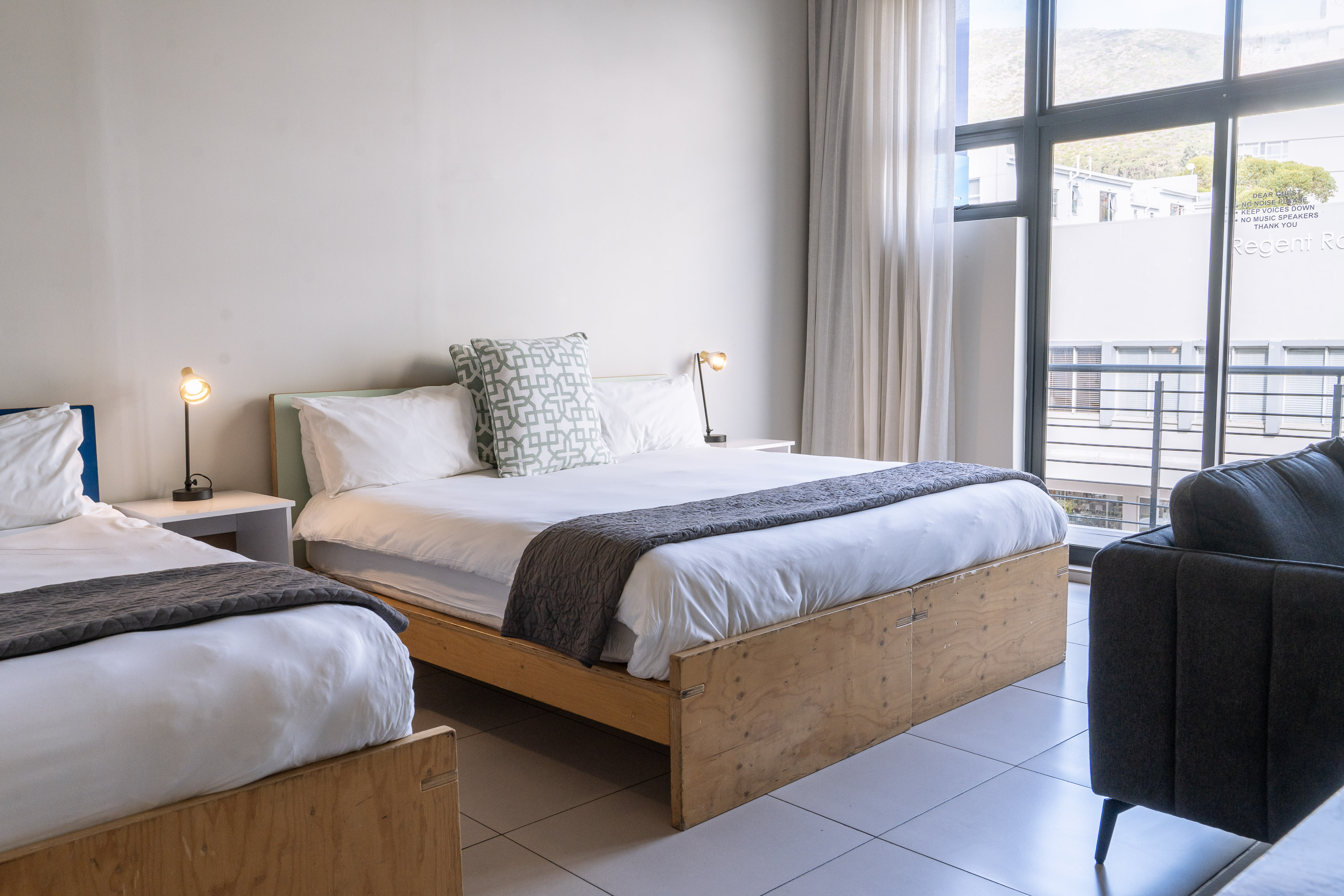 Studio Two Double Beds One Bedroom 