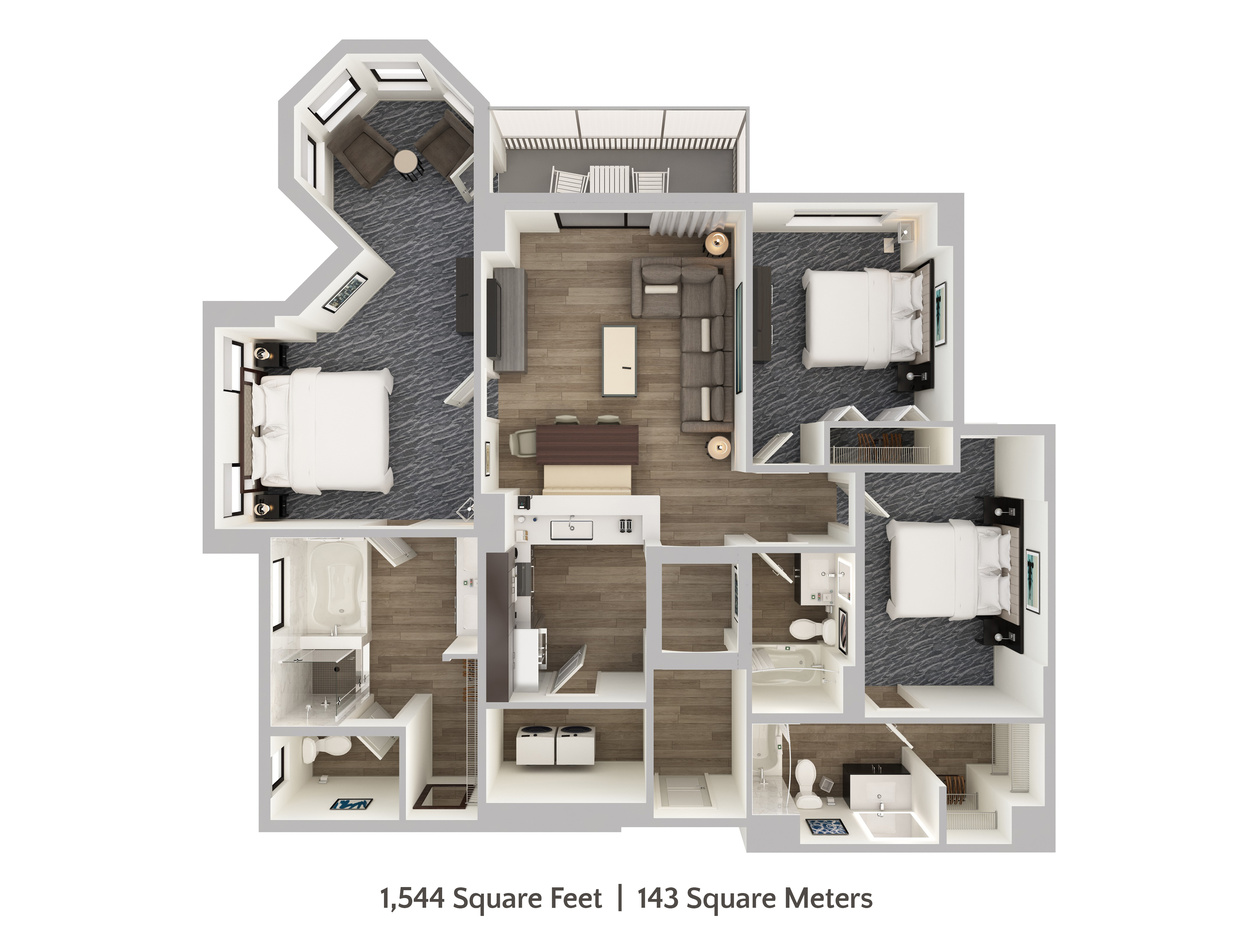 Apartment Three Bedrooms