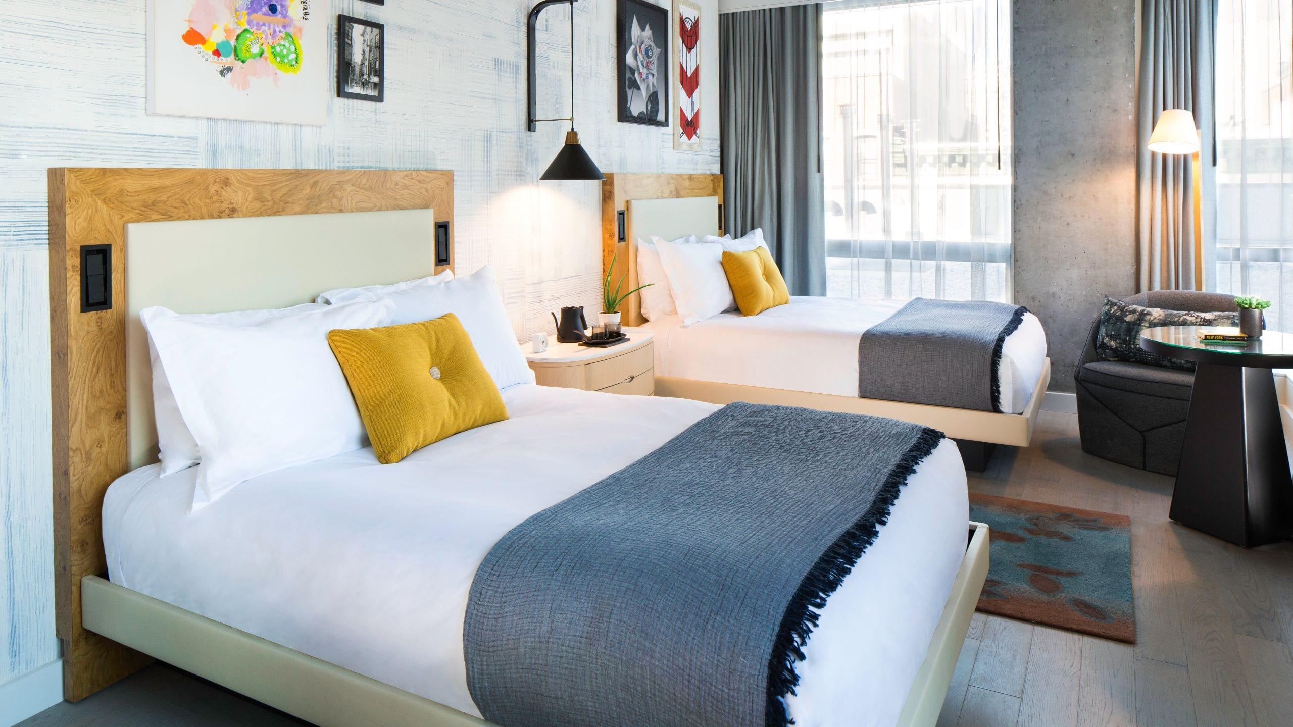 Double Two Double Beds