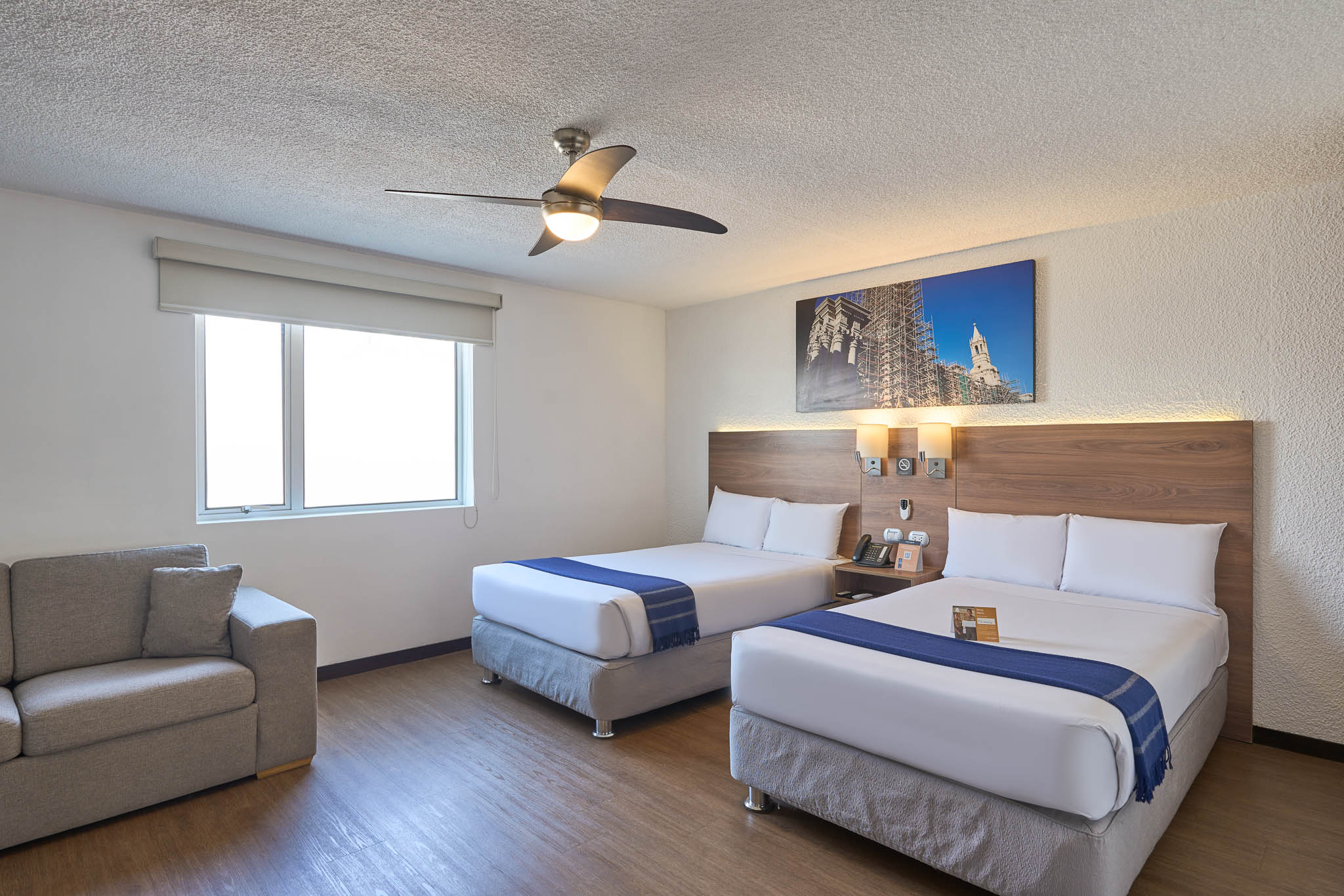 Twin Two Double Beds