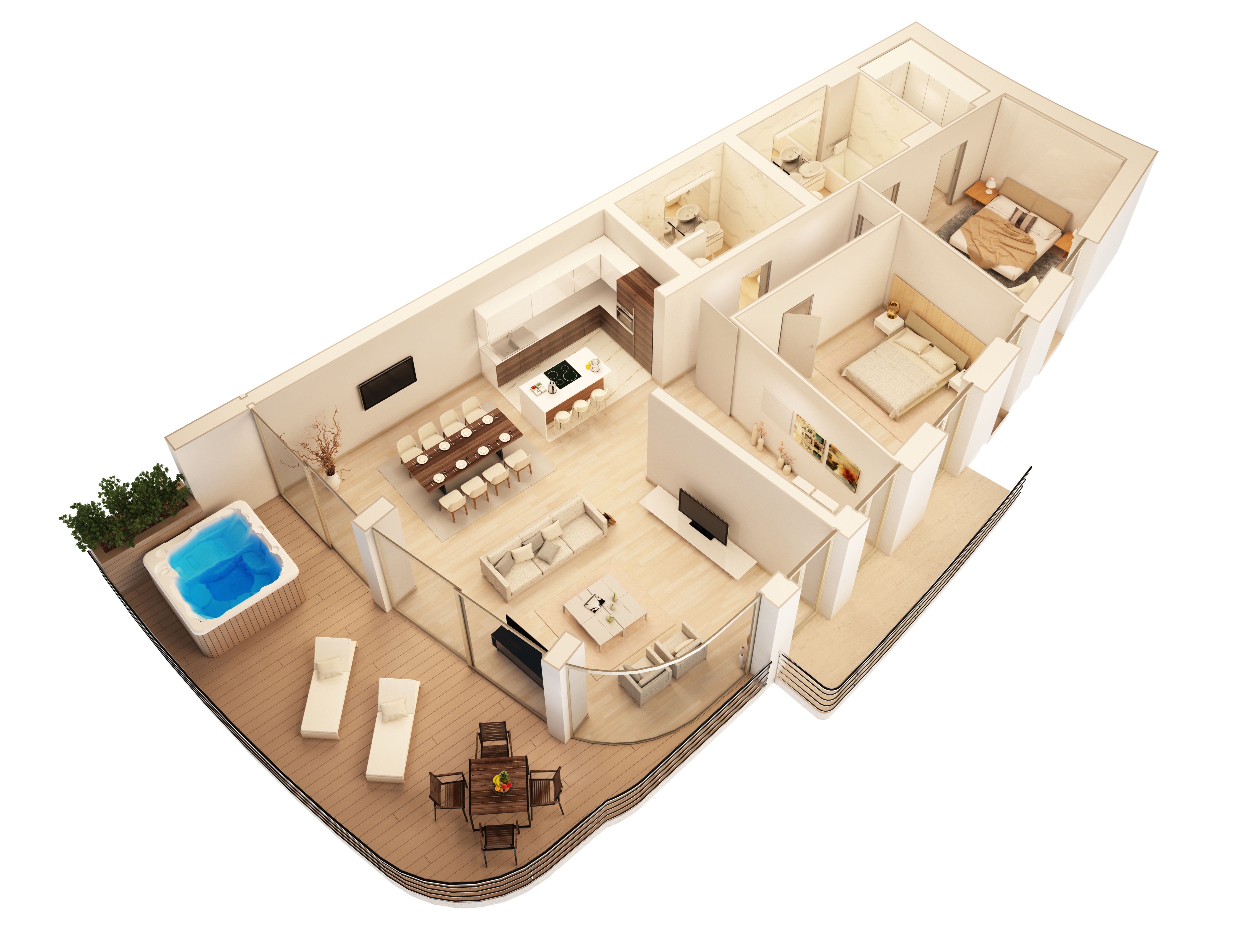 Apartment Deluxe Two Bedroom