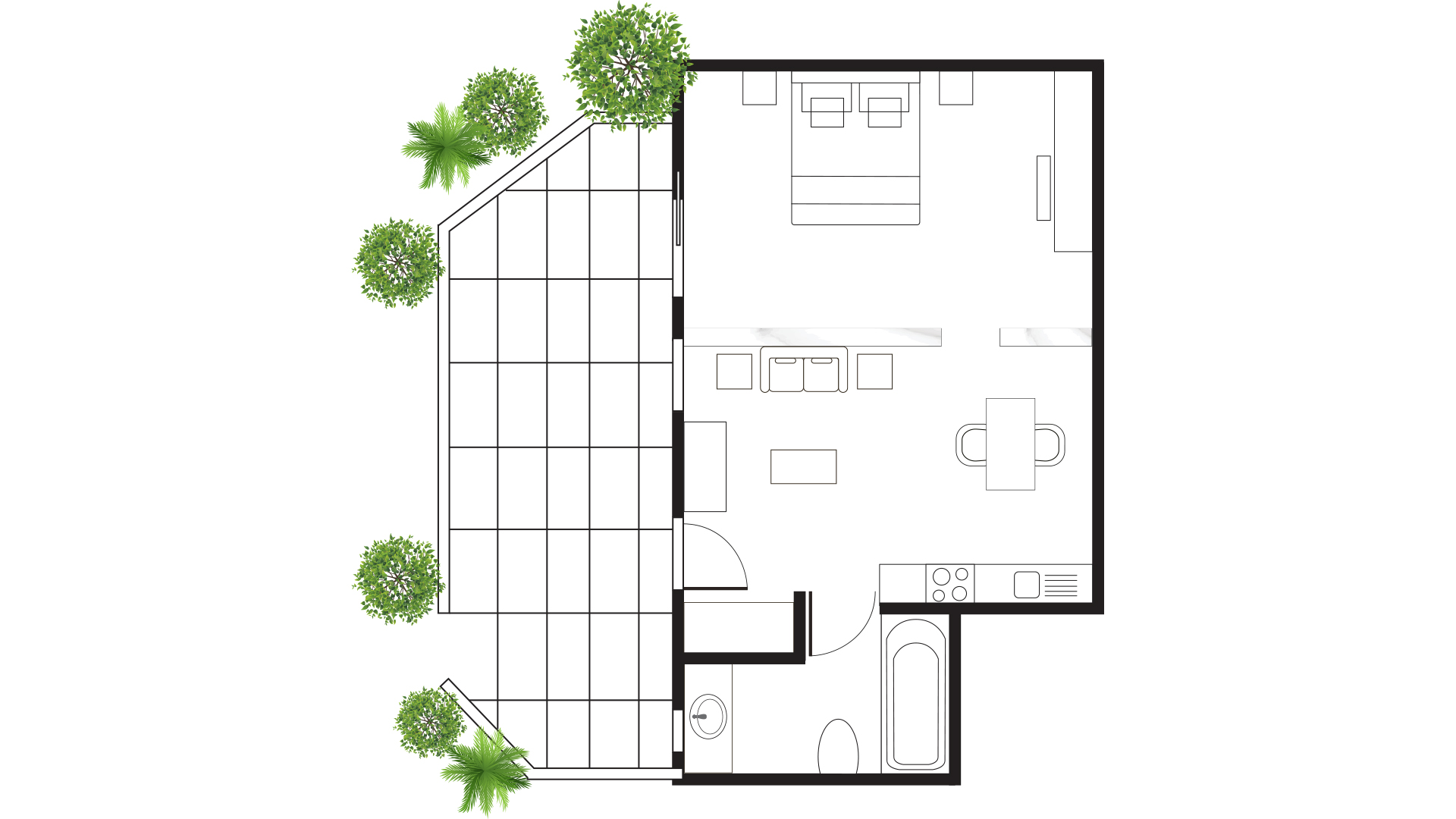 Studio Garden View