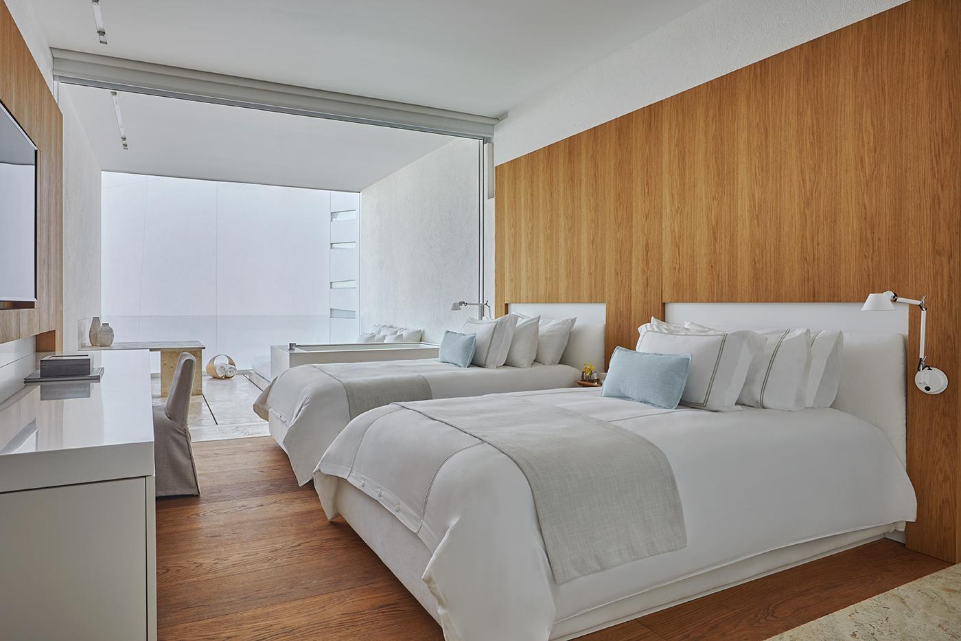 Double Partial Ocean View Two Double Beds