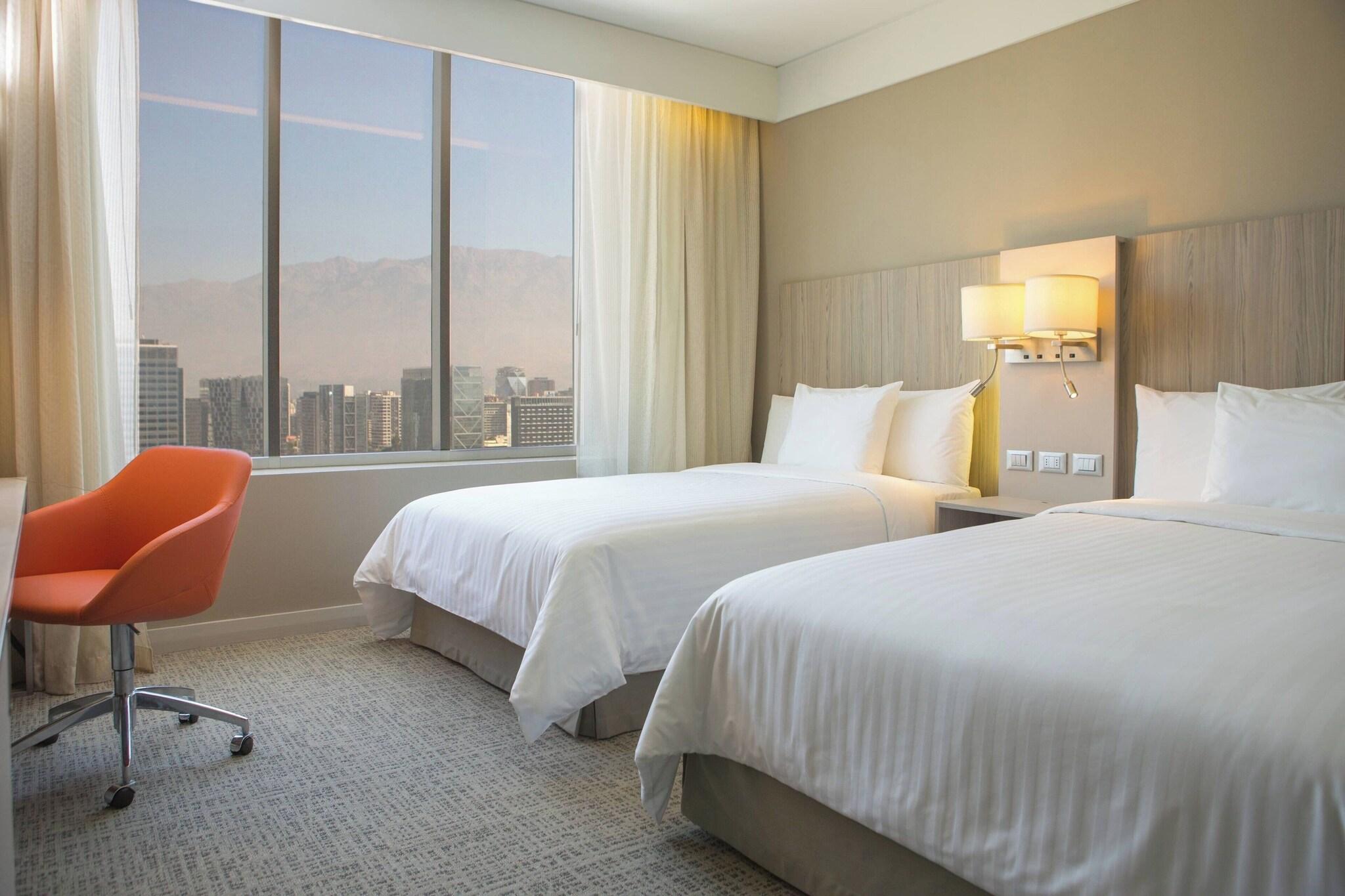Quadruple City View Two Double Beds
