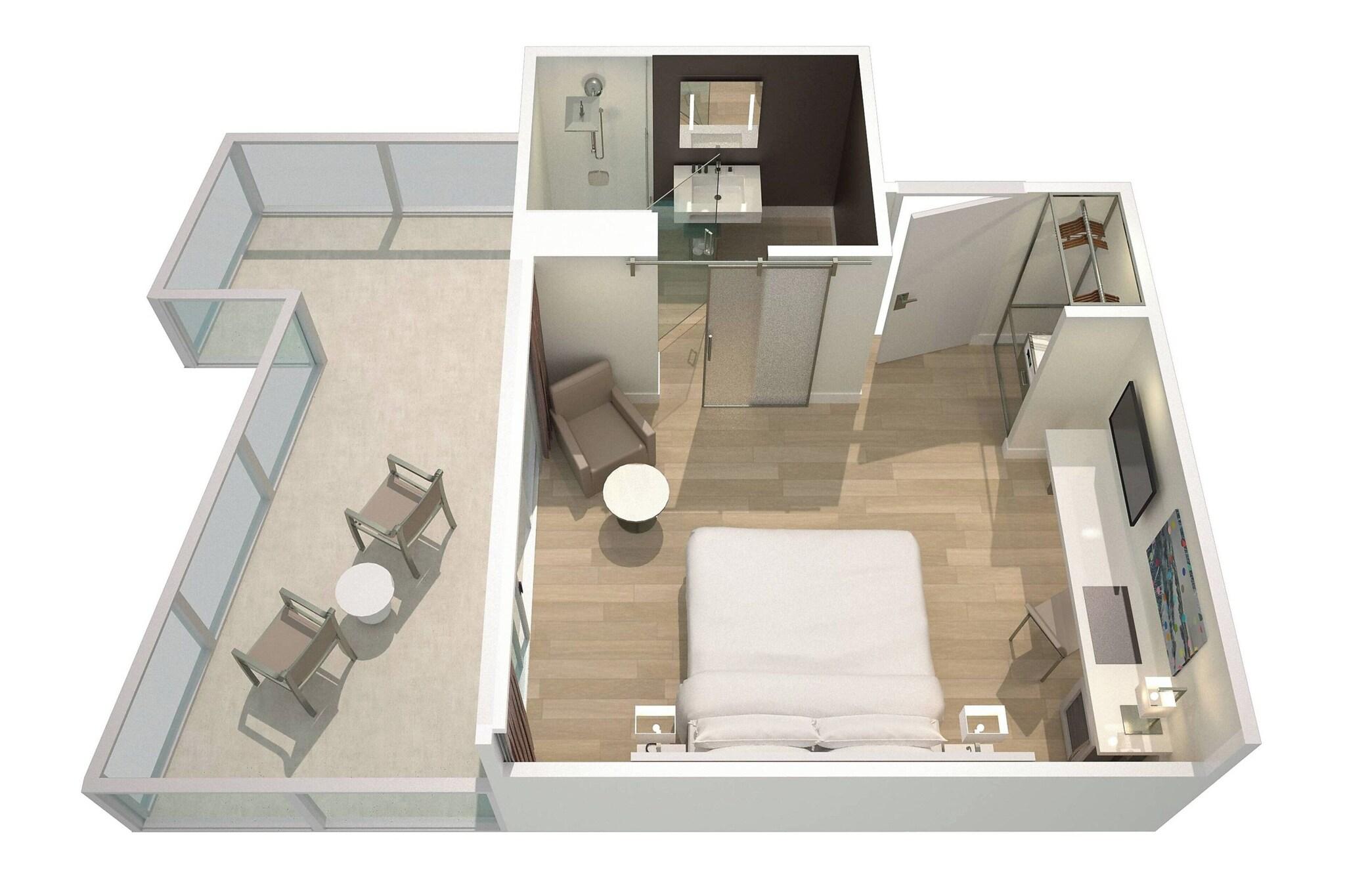 Double Ocean View King Bed