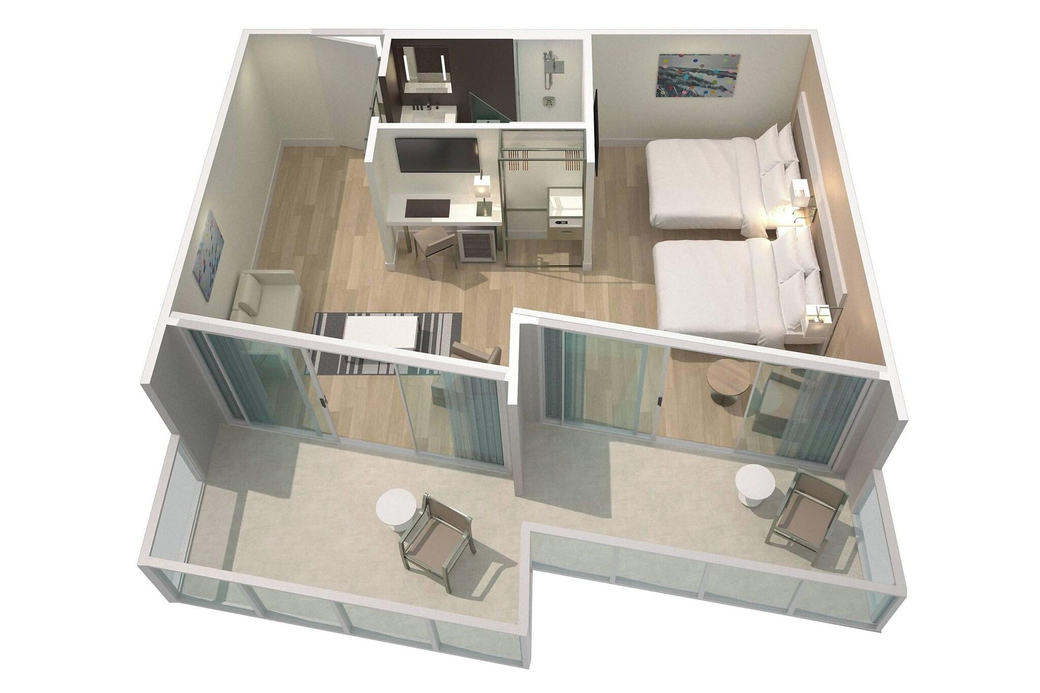 Suite Ocean View Two Queen Beds