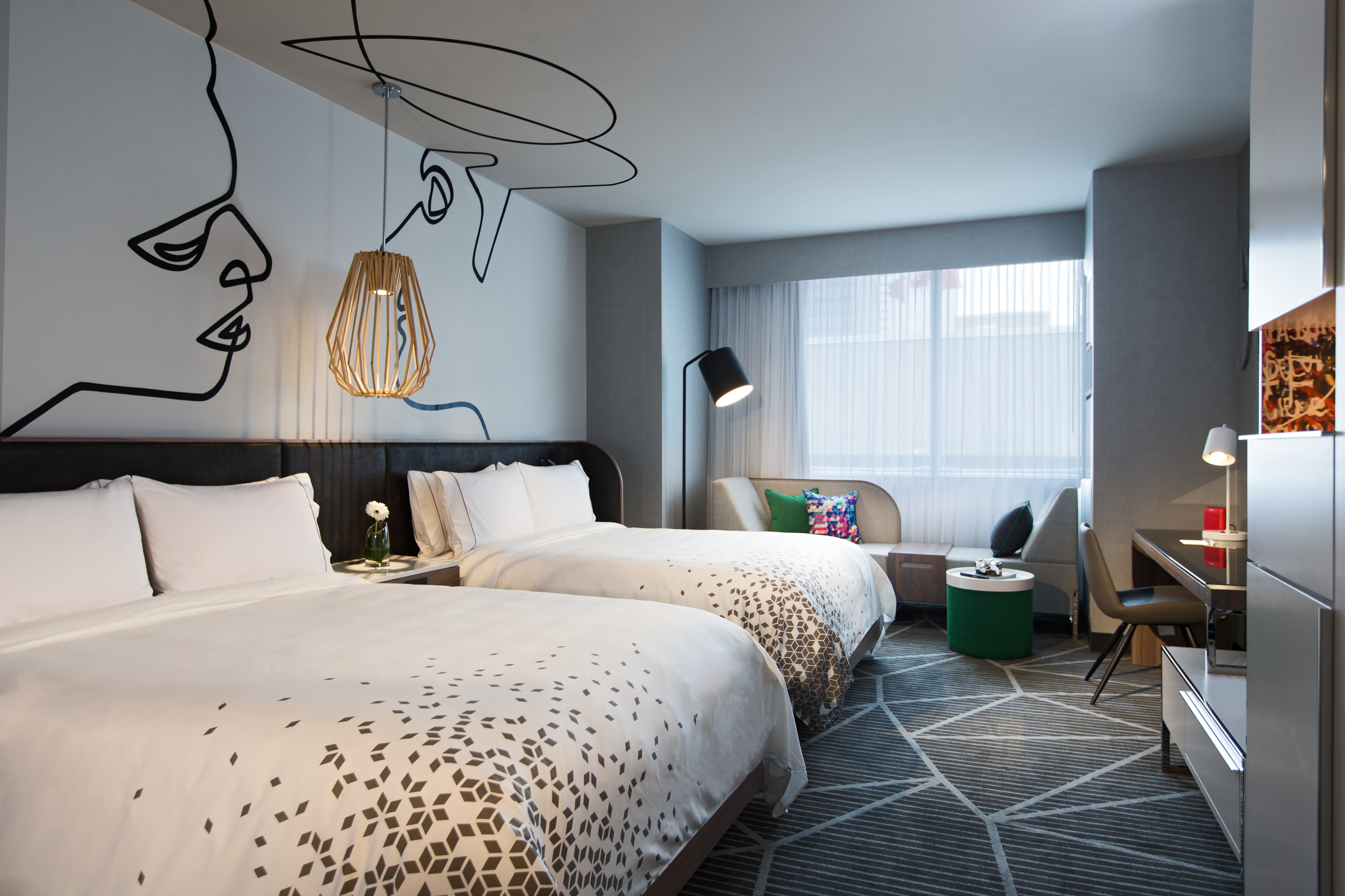 Double Two Queen Beds