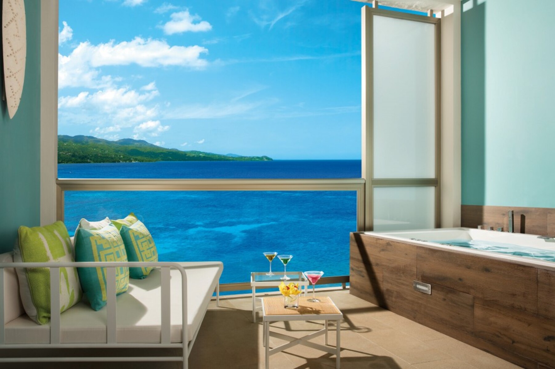 Junior Suite Ocean View Two Double Beds