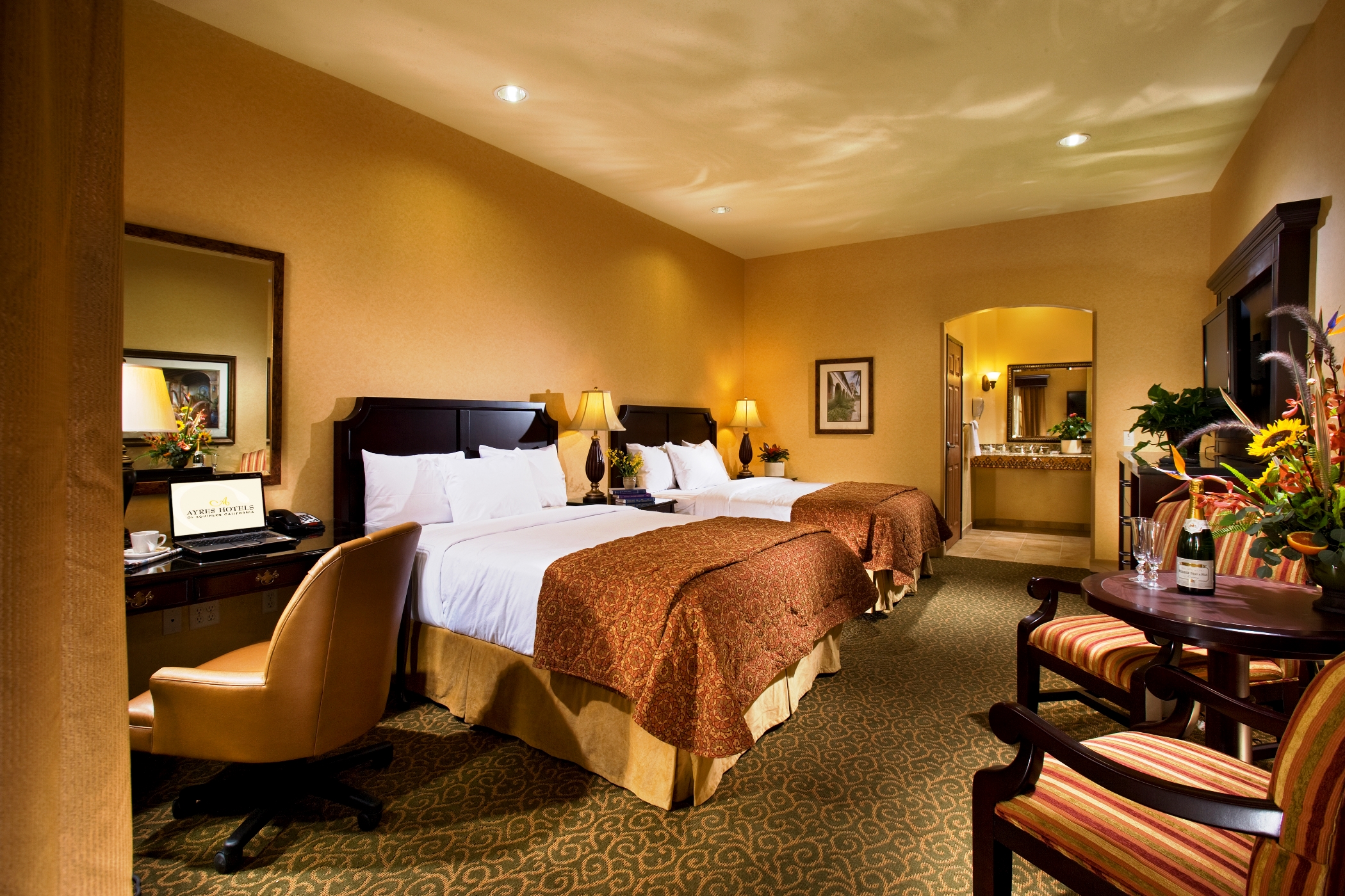 Double Two Queen Beds