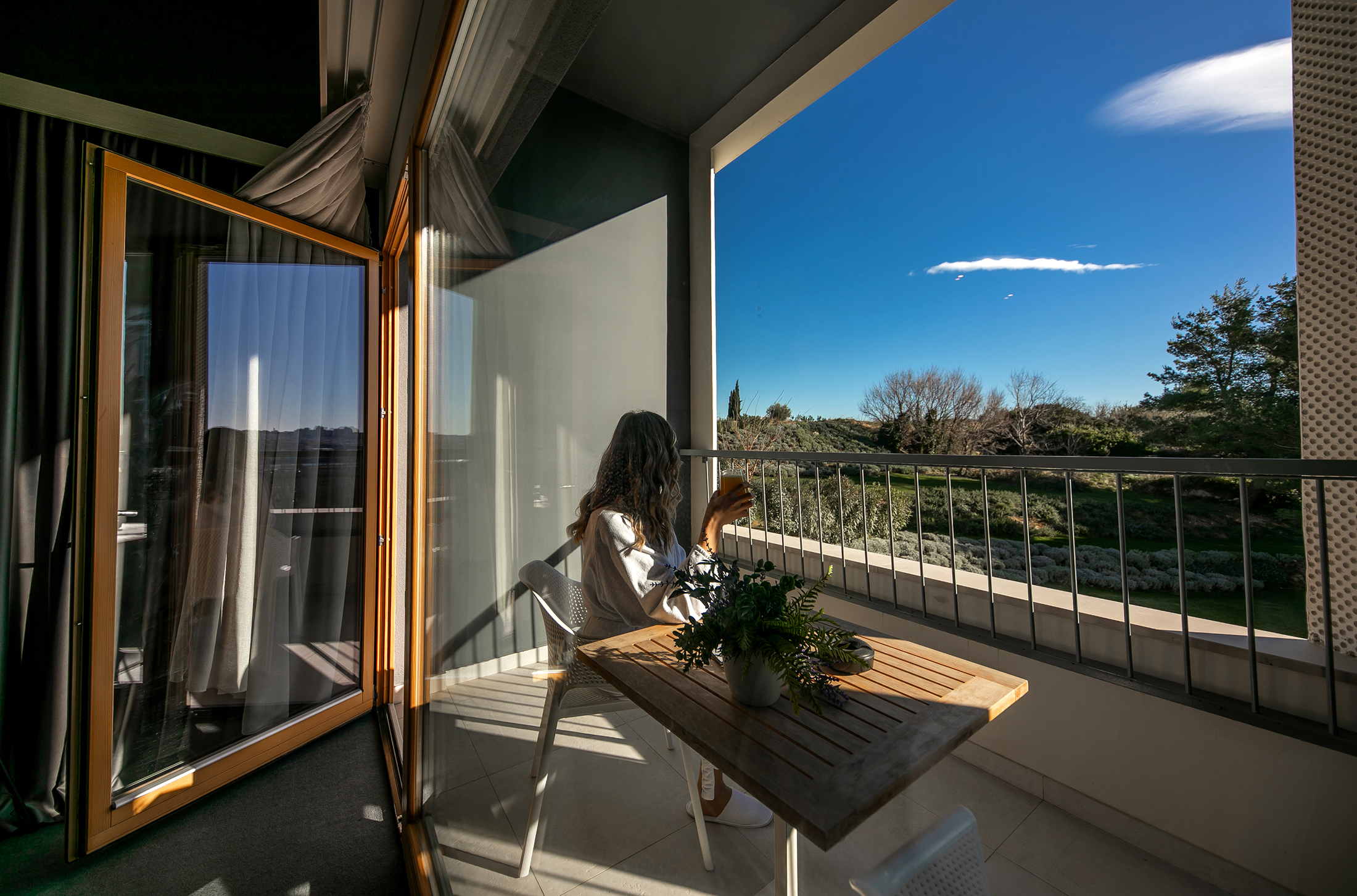 Double Single Deluxe with Balcony