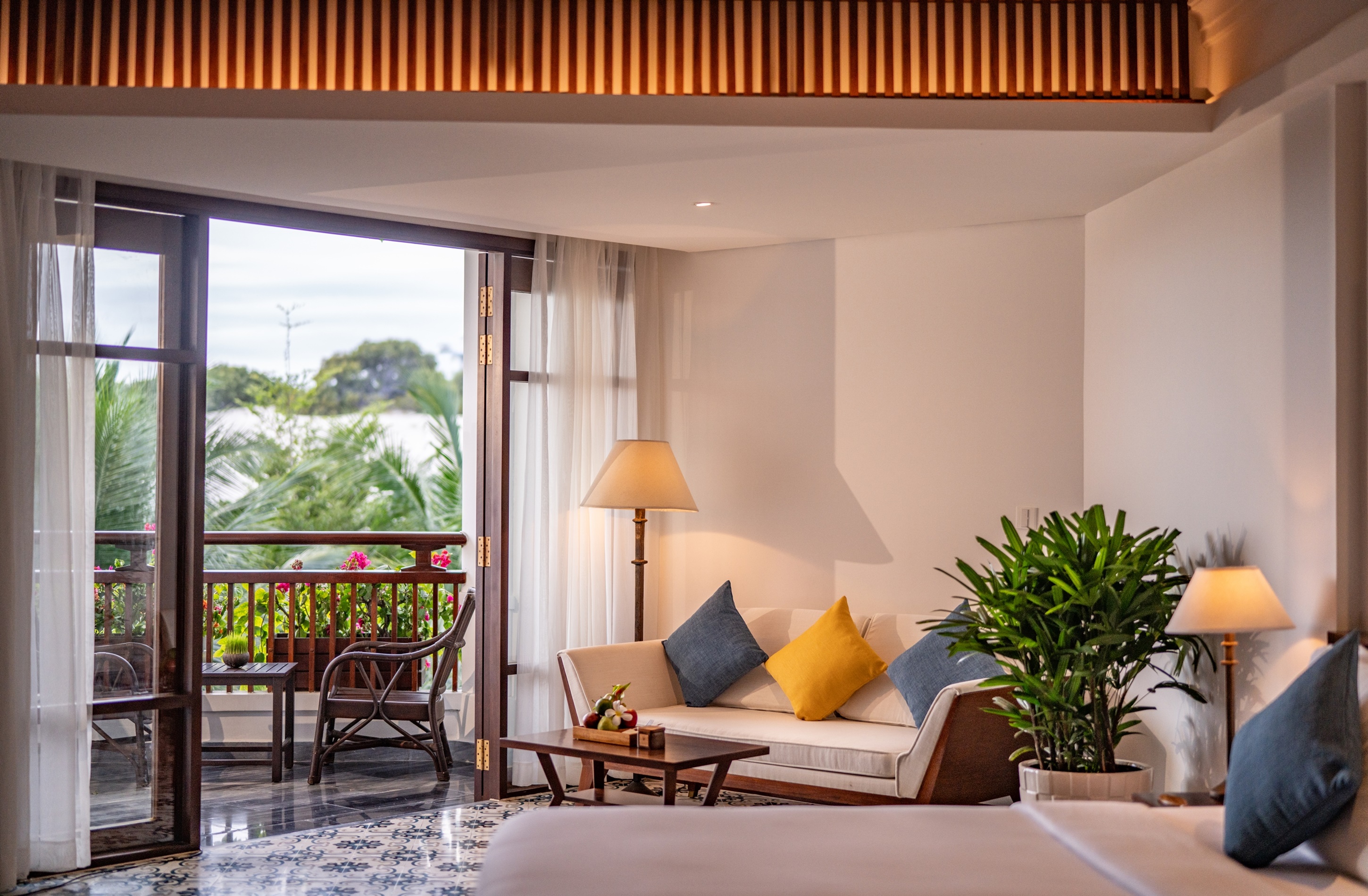 Twin Garden View with Balcony