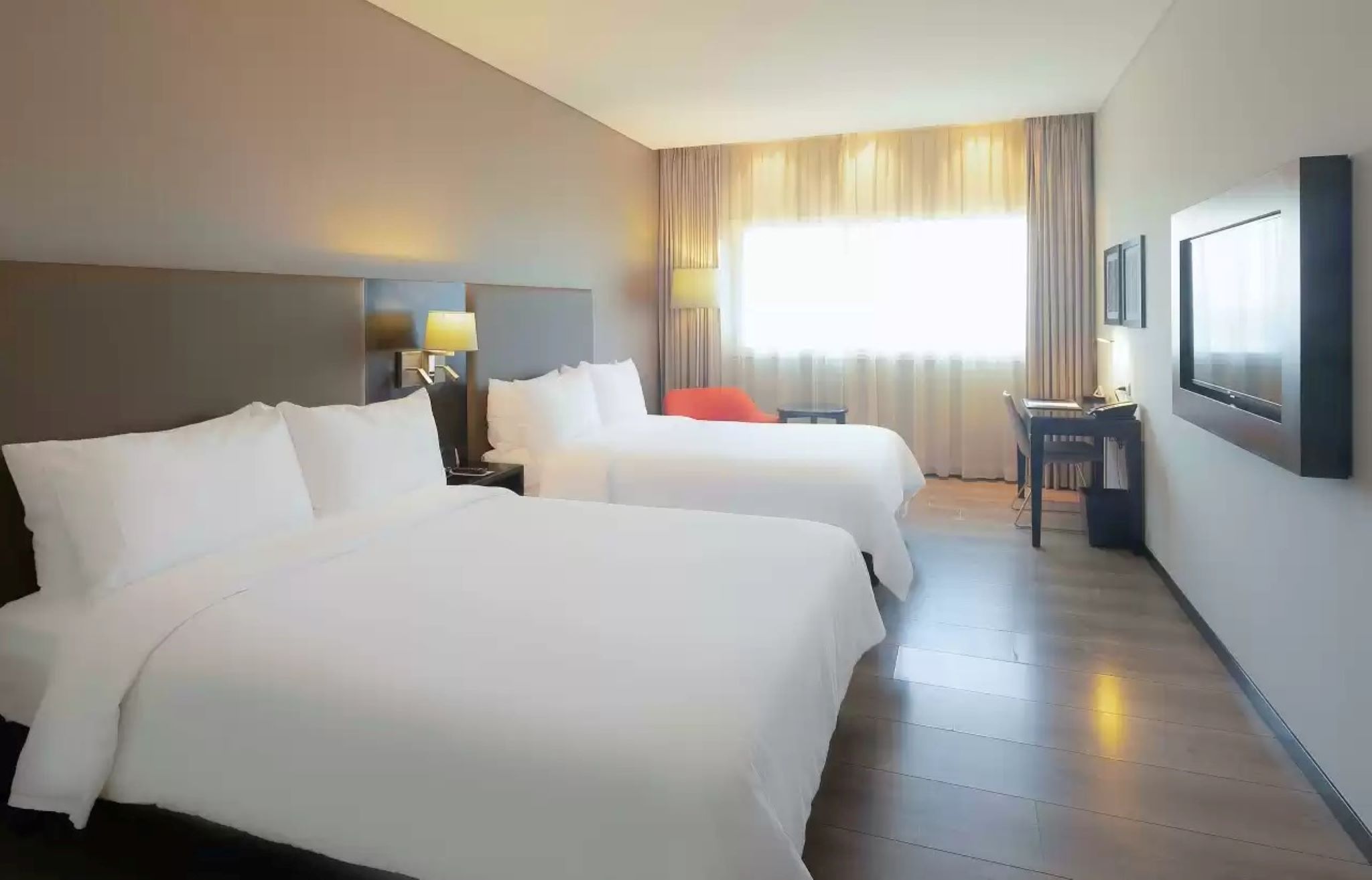 Room Two Double Beds Non Smoking