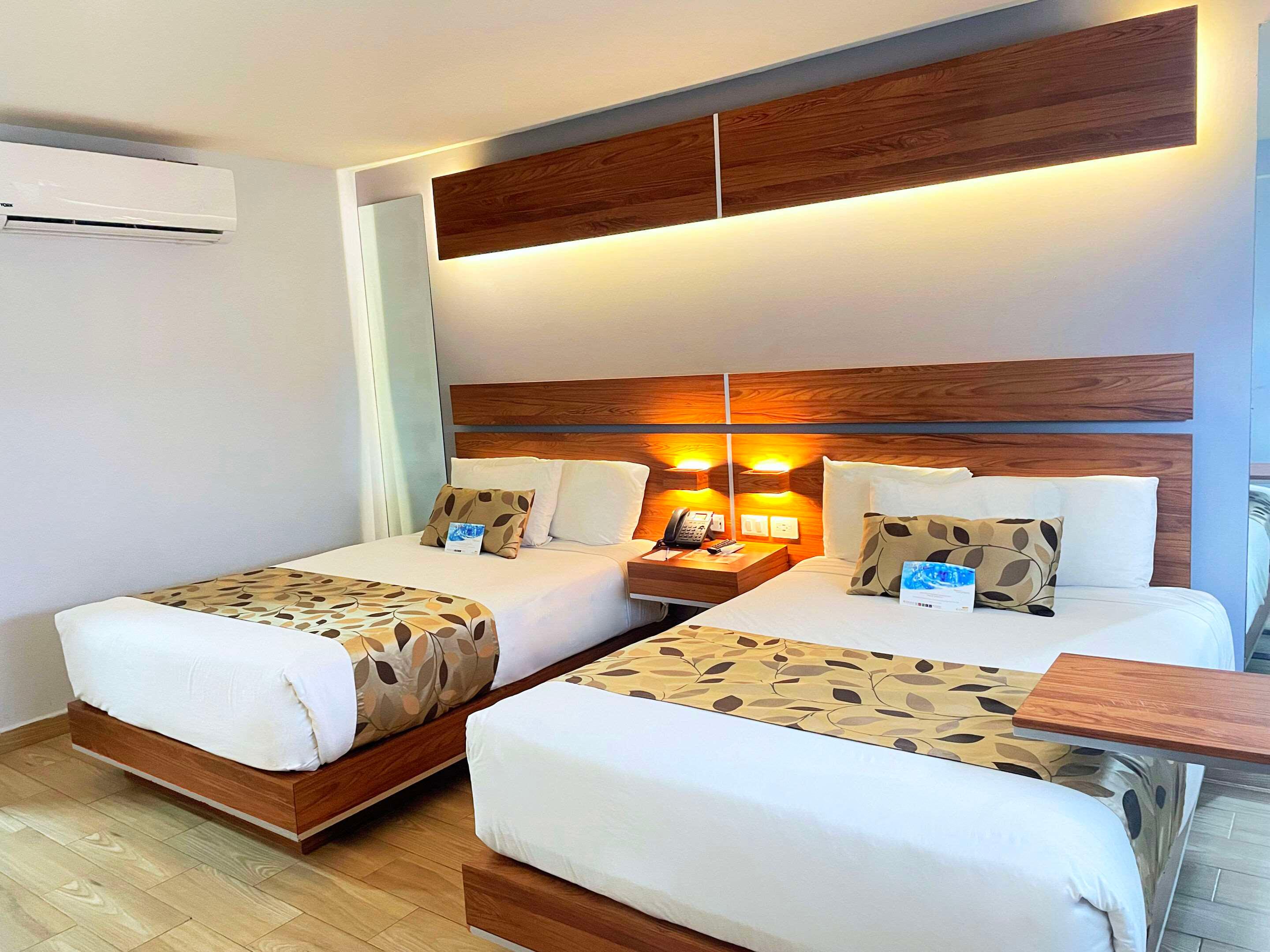 Double Two Double Beds