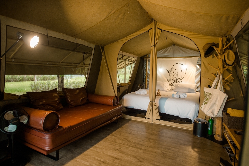 Tent Economy with Shared Bathroom