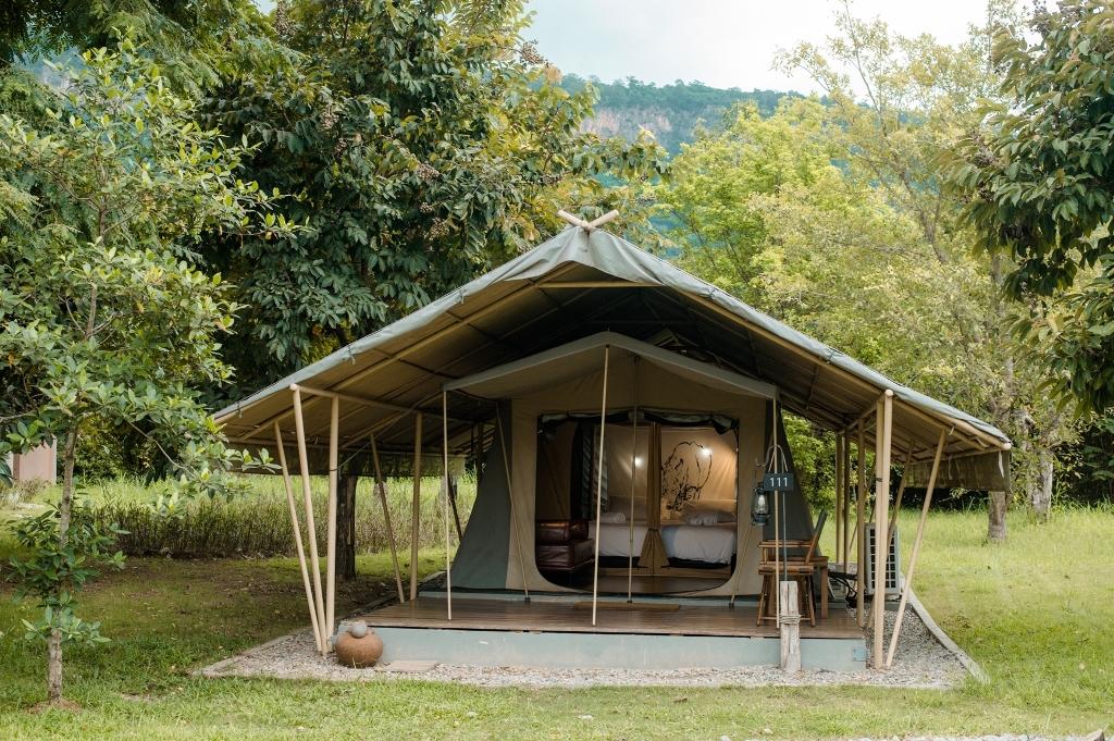 Tent Economy with Shared Bathroom