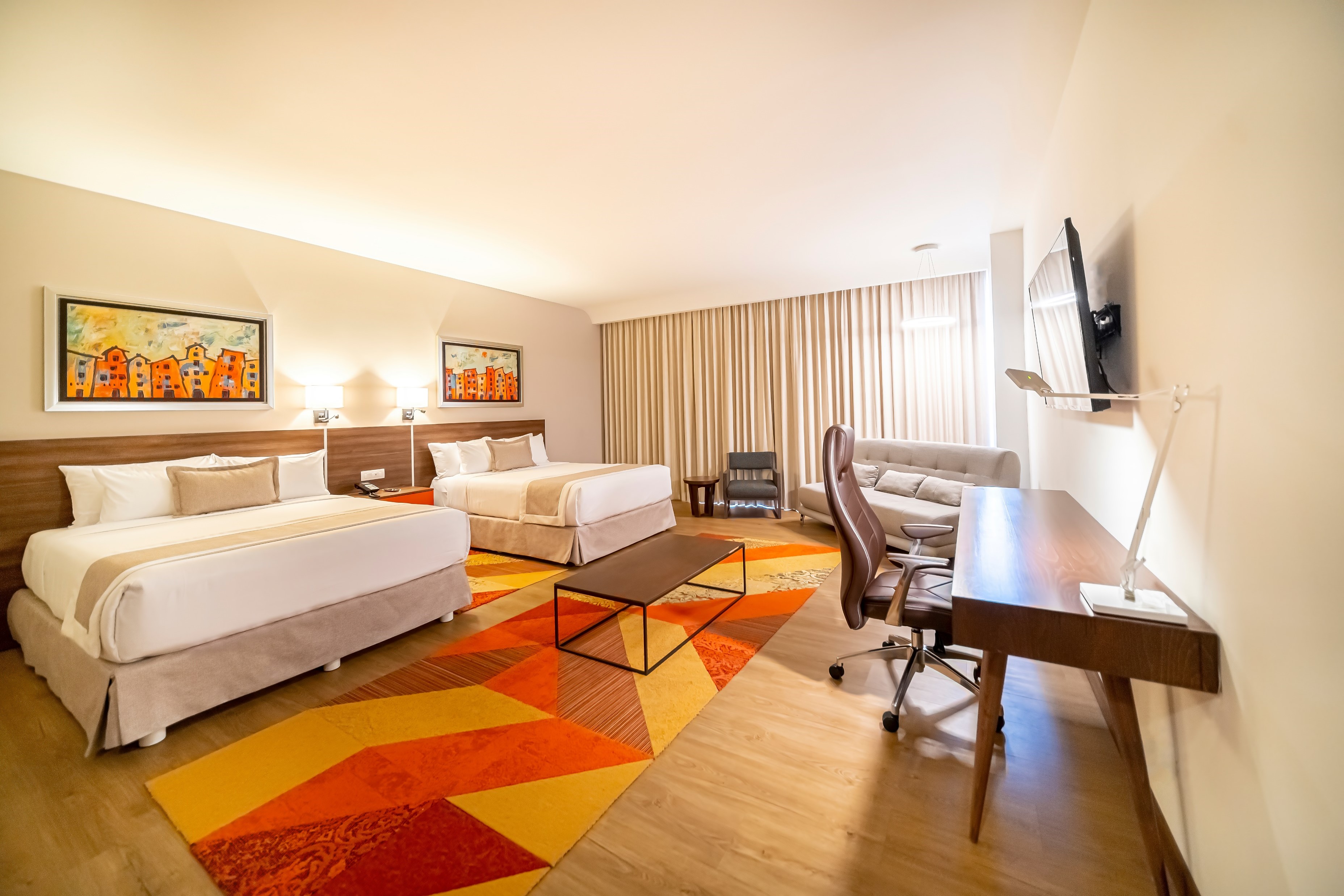 Suite Two Double Beds One Bedroom 