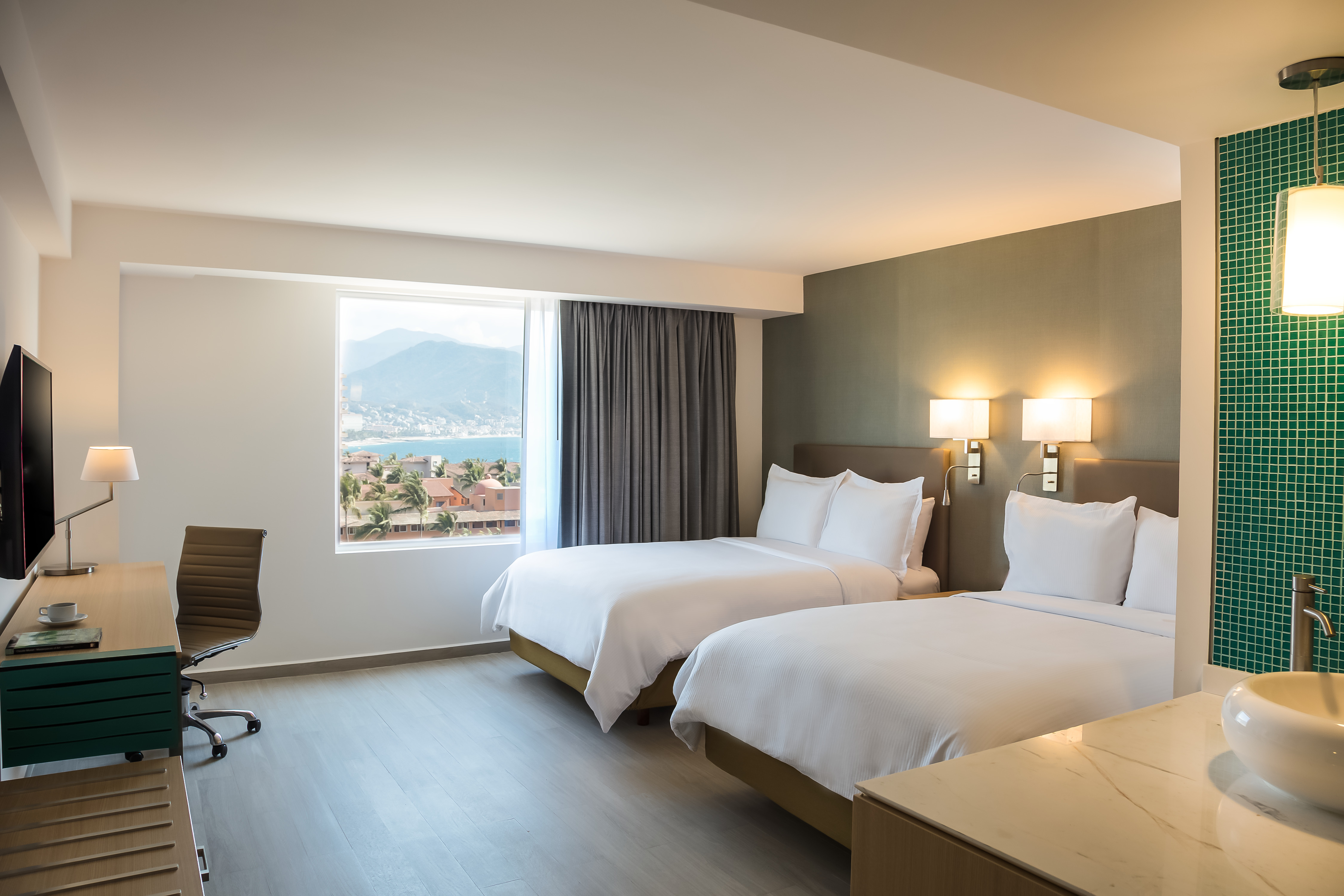 Room Two Double Beds with Views